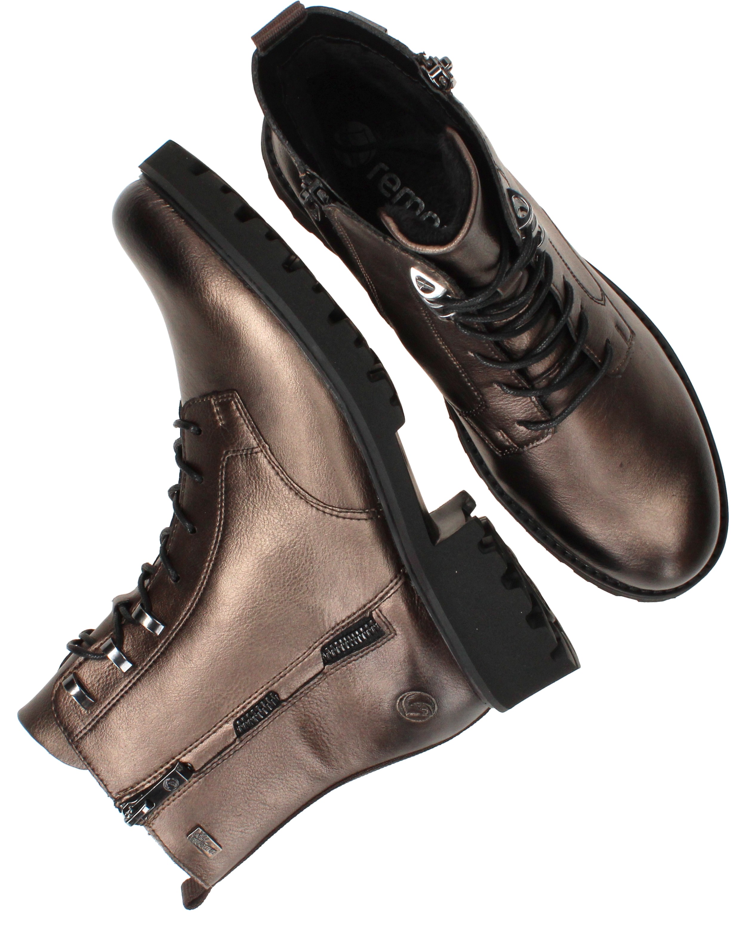 Remonte Veterboots Goud, veterboot voor unisex – foto 4