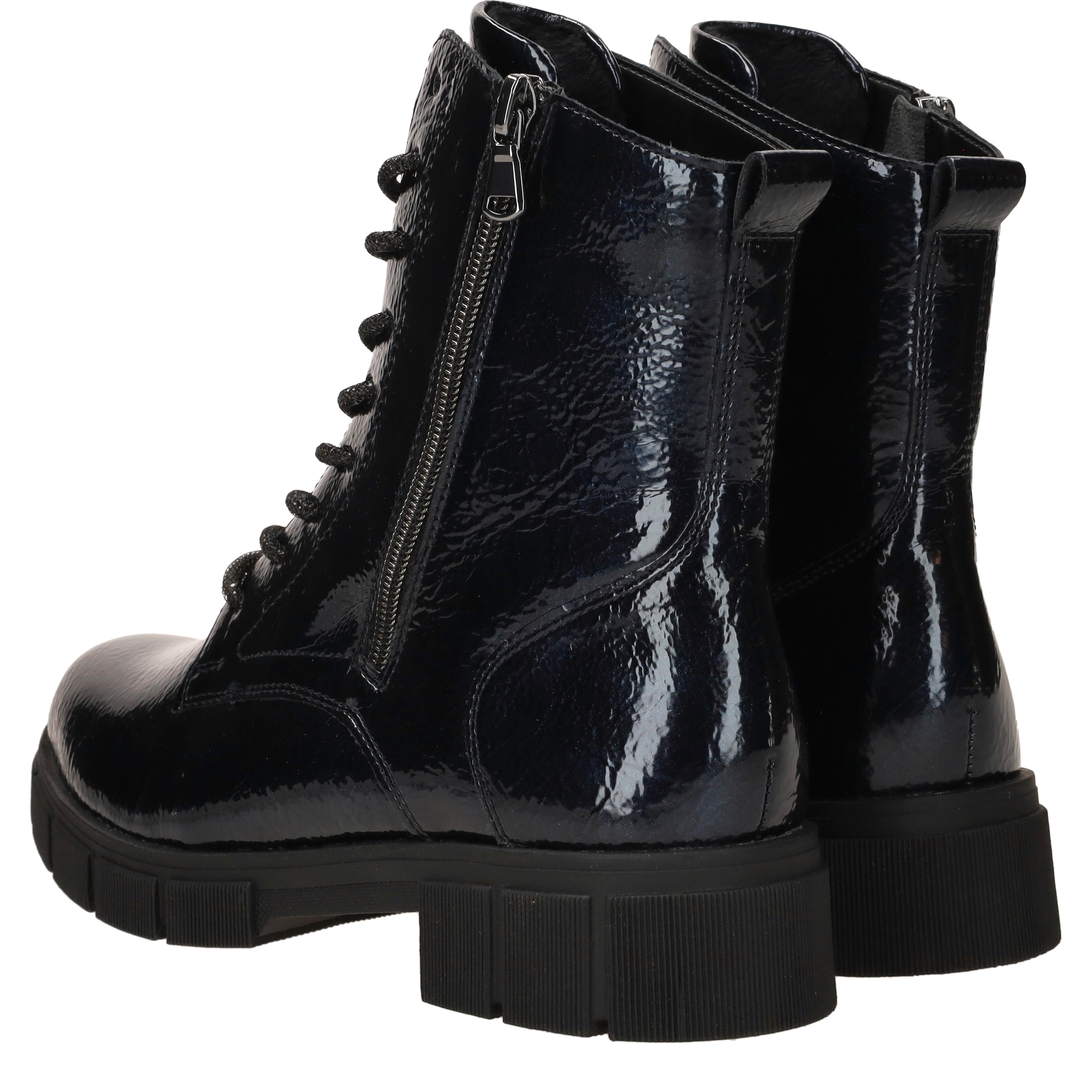 Remonte Veterboots Dames Blauw, veterboot voor dames – foto 3