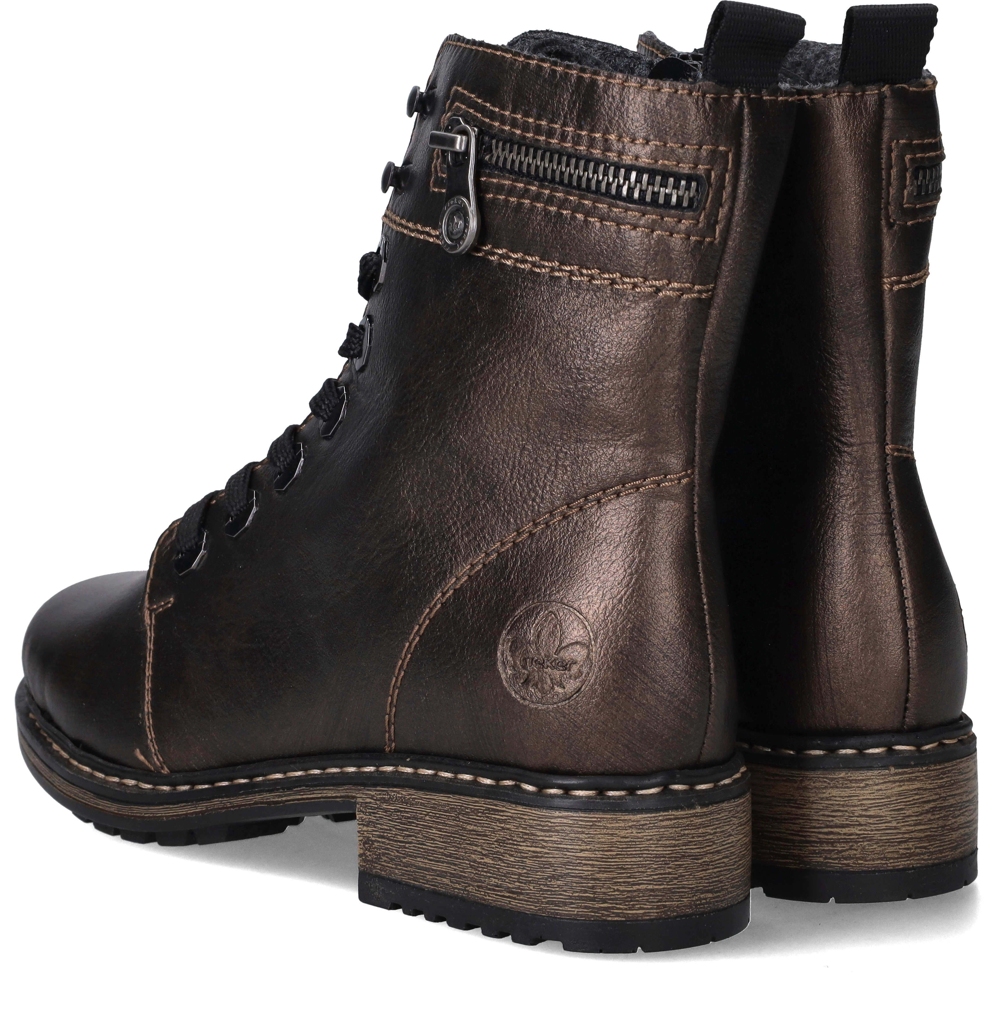 Rieker Veterboots Goud, veterboot voor unisex – foto 3
