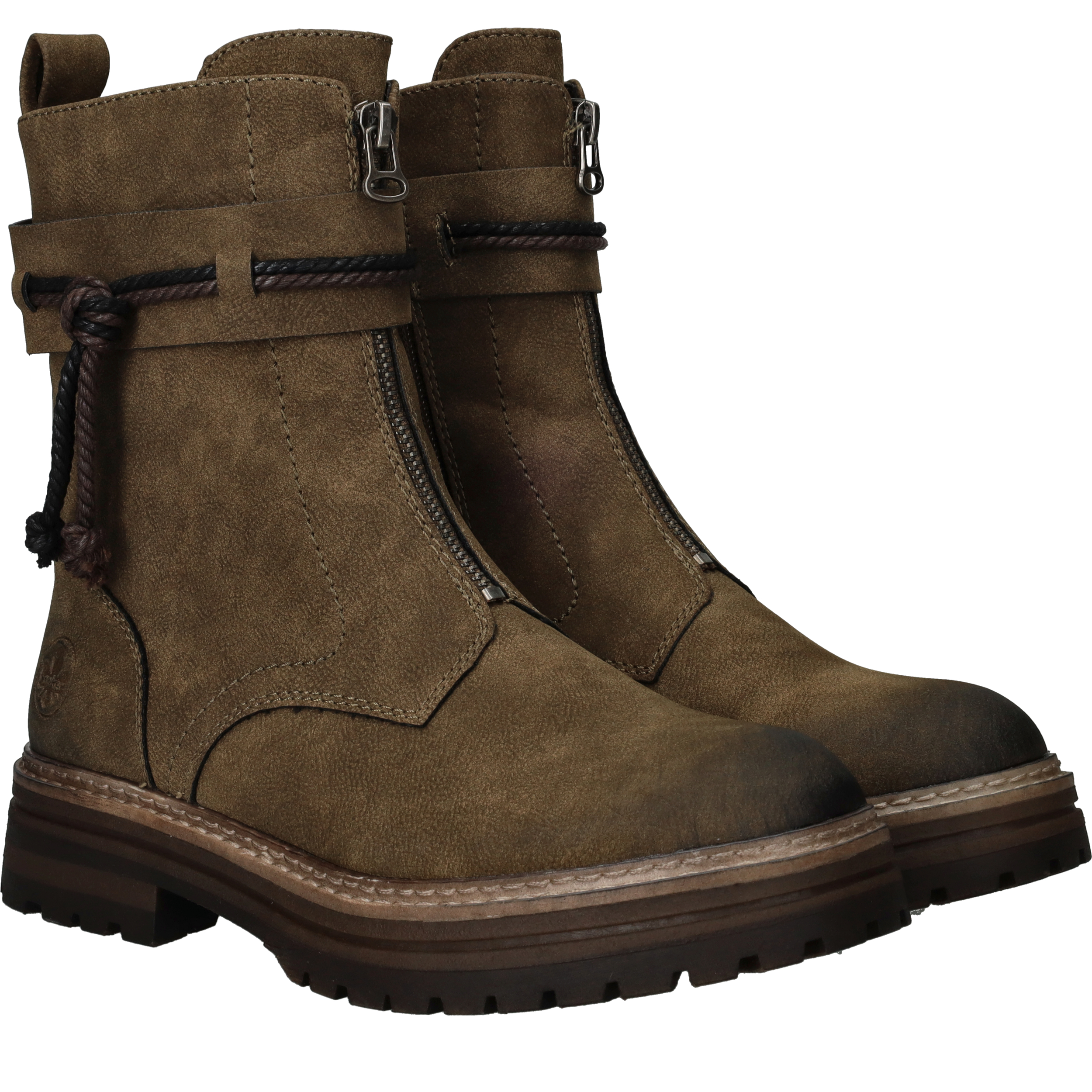 Rieker Boots Dames Groen, enkellaars voor dames – foto 2