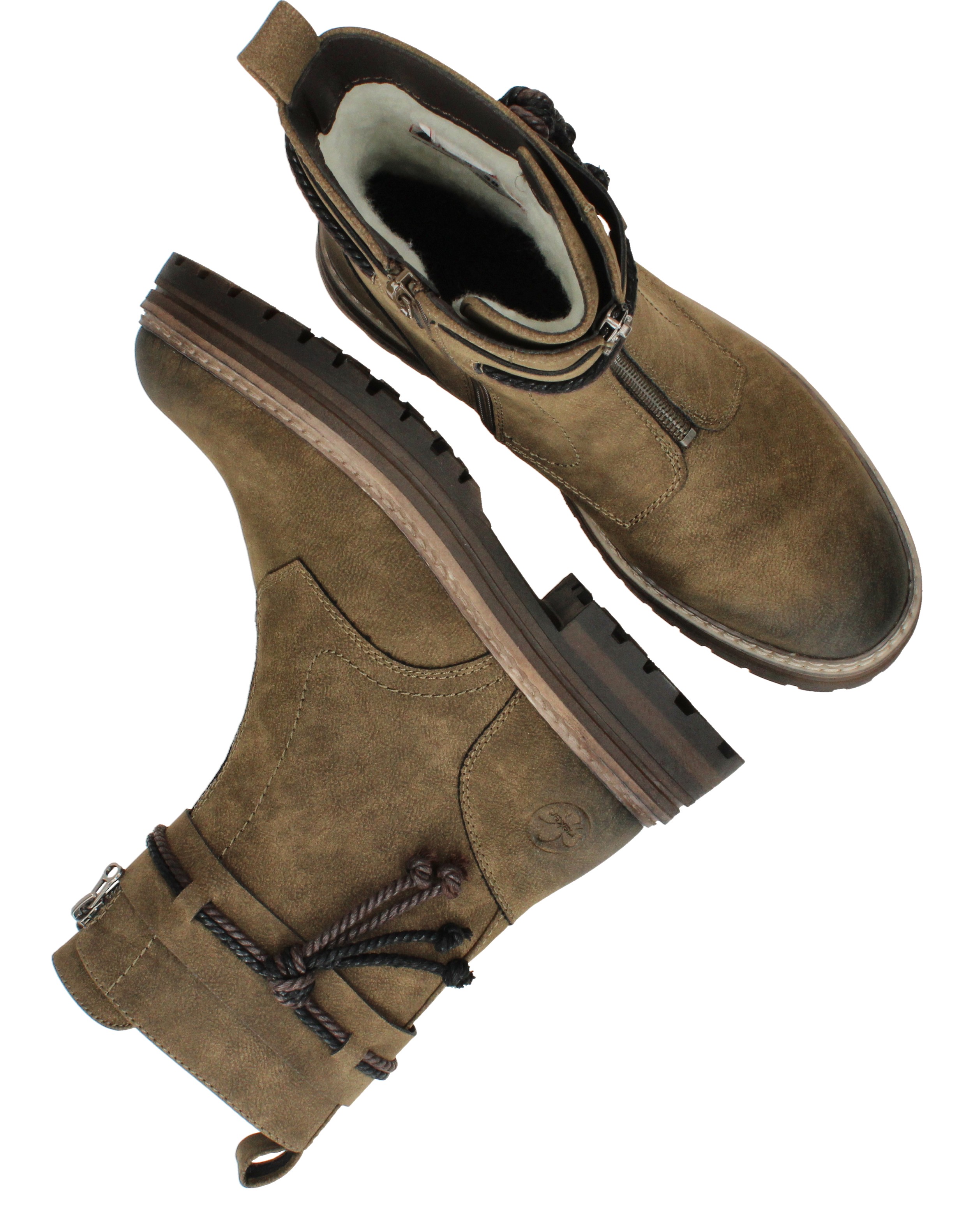Rieker Boots Dames Groen, enkellaars voor dames – foto 4