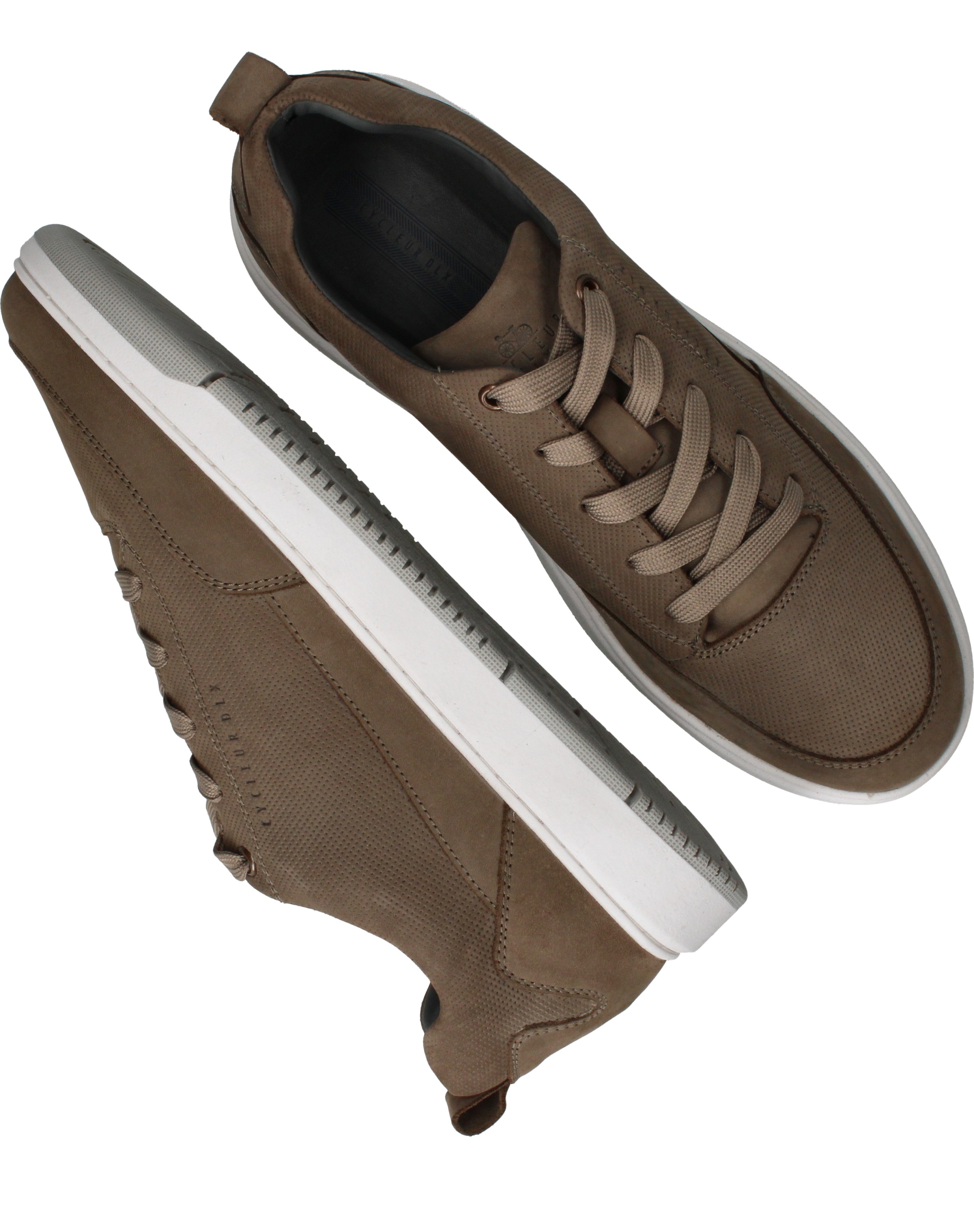 Cycleur DLX Kaveri Veterschoenen Heren Taupe, veterschoen voor heren – foto 4