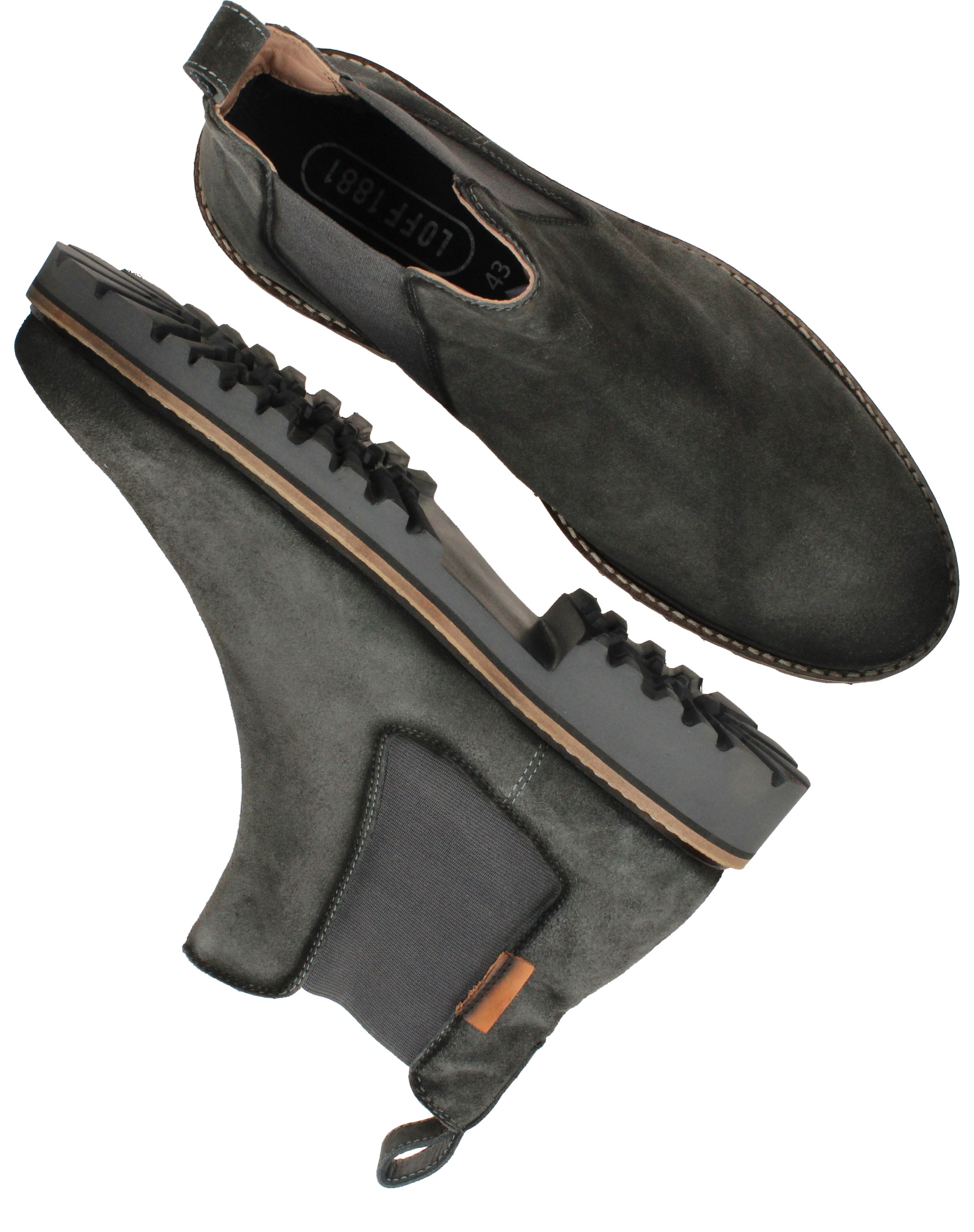 LOFF 1881 Chelseaboots Heren Grijs, chelsea boot voor heren – foto 8