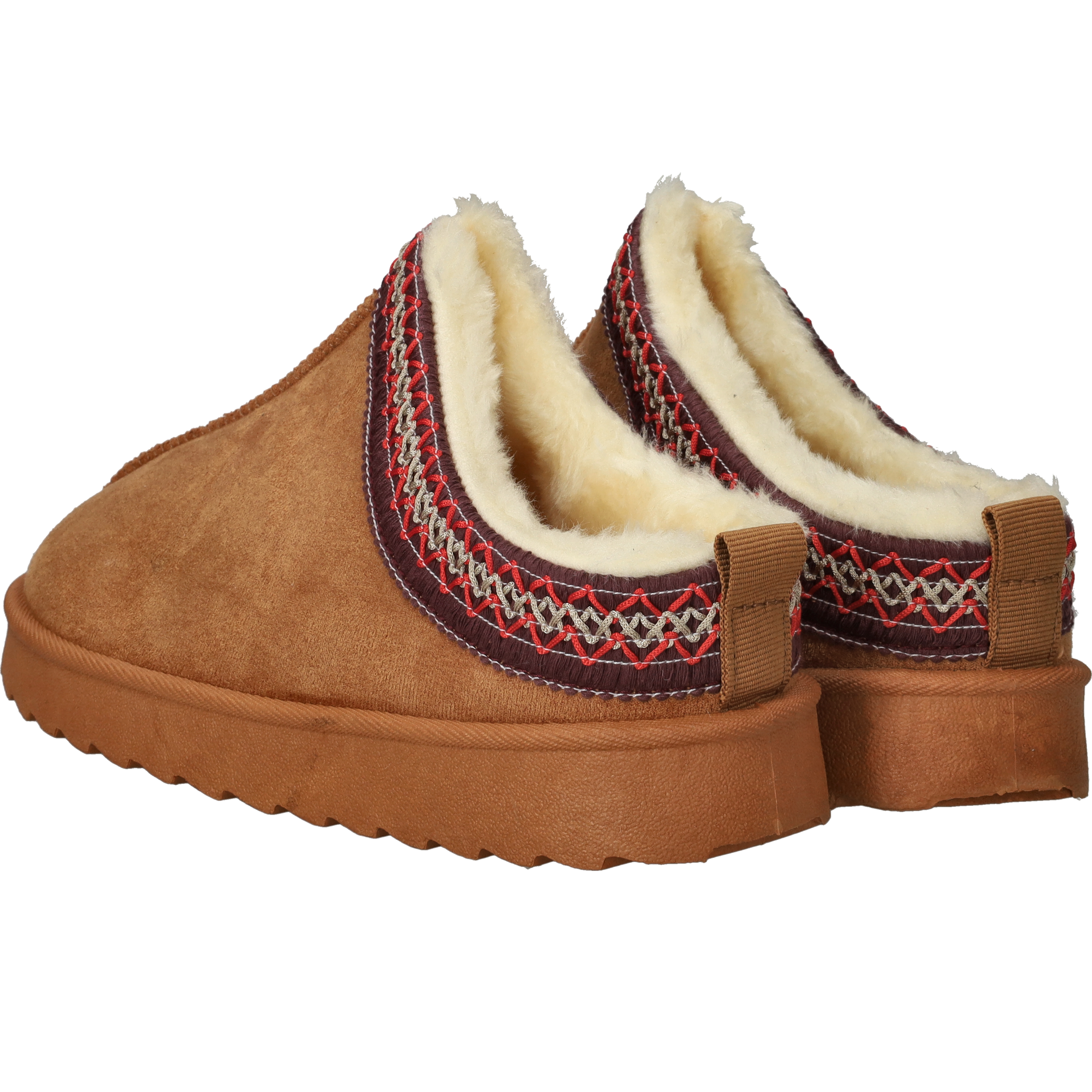 Belizia Dichte Pantoffels Dames Cognac, pantoffel voor dames – foto 3