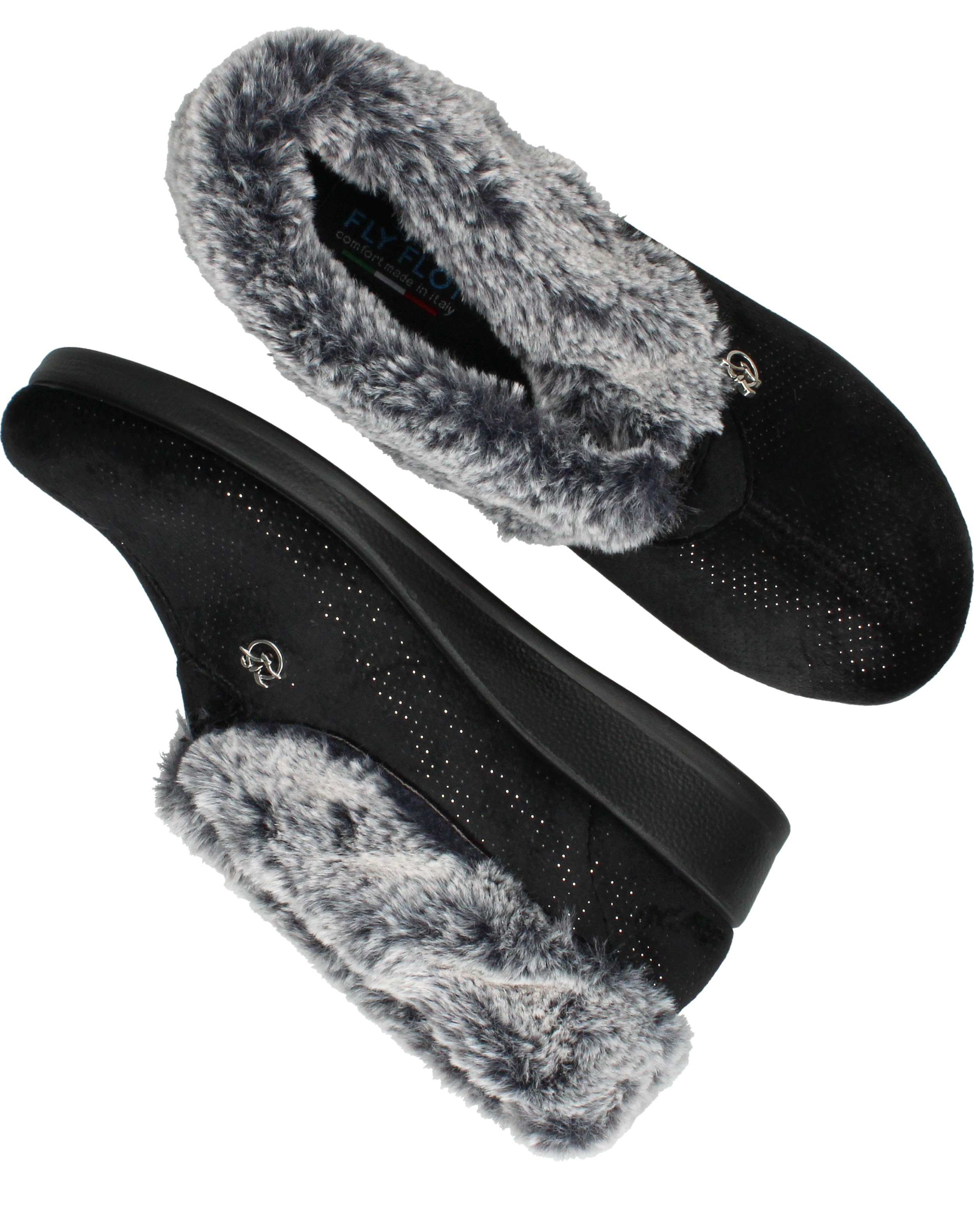Belizia Pantoffels Dames Zwart – foto 3