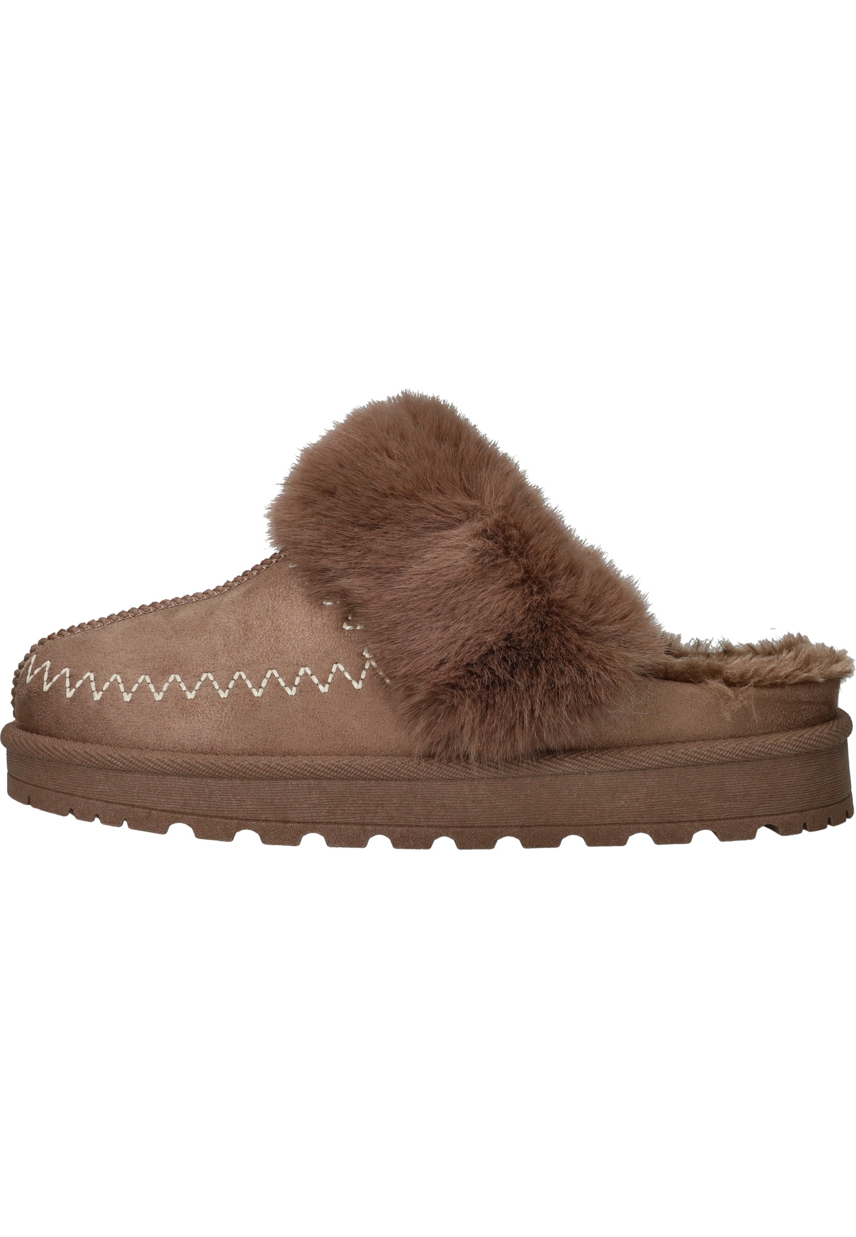 Belizia zigzag muilen voor dames - taupe