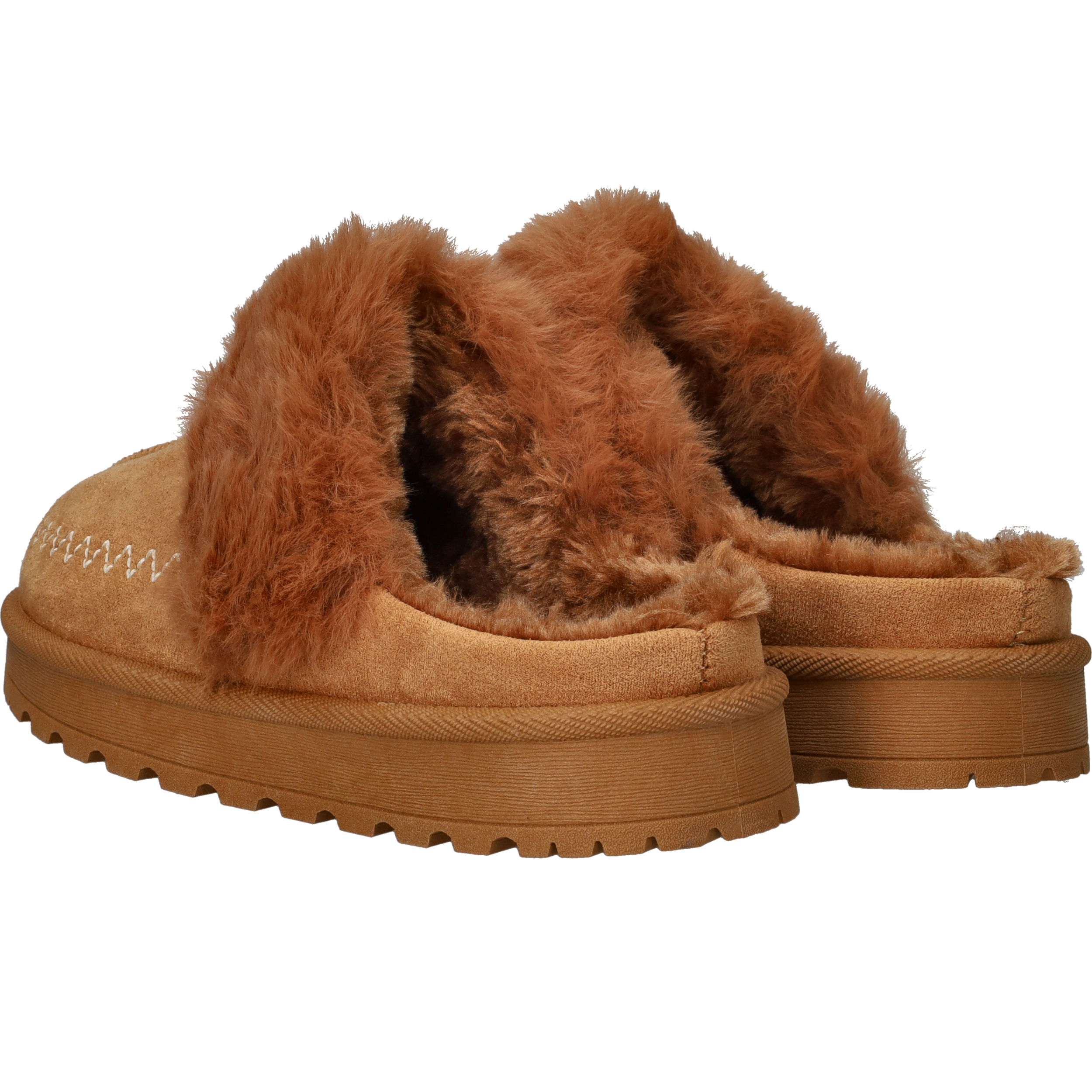 Belizia Pantoffels Dames Bruin, pantoffel voor dames – foto 3