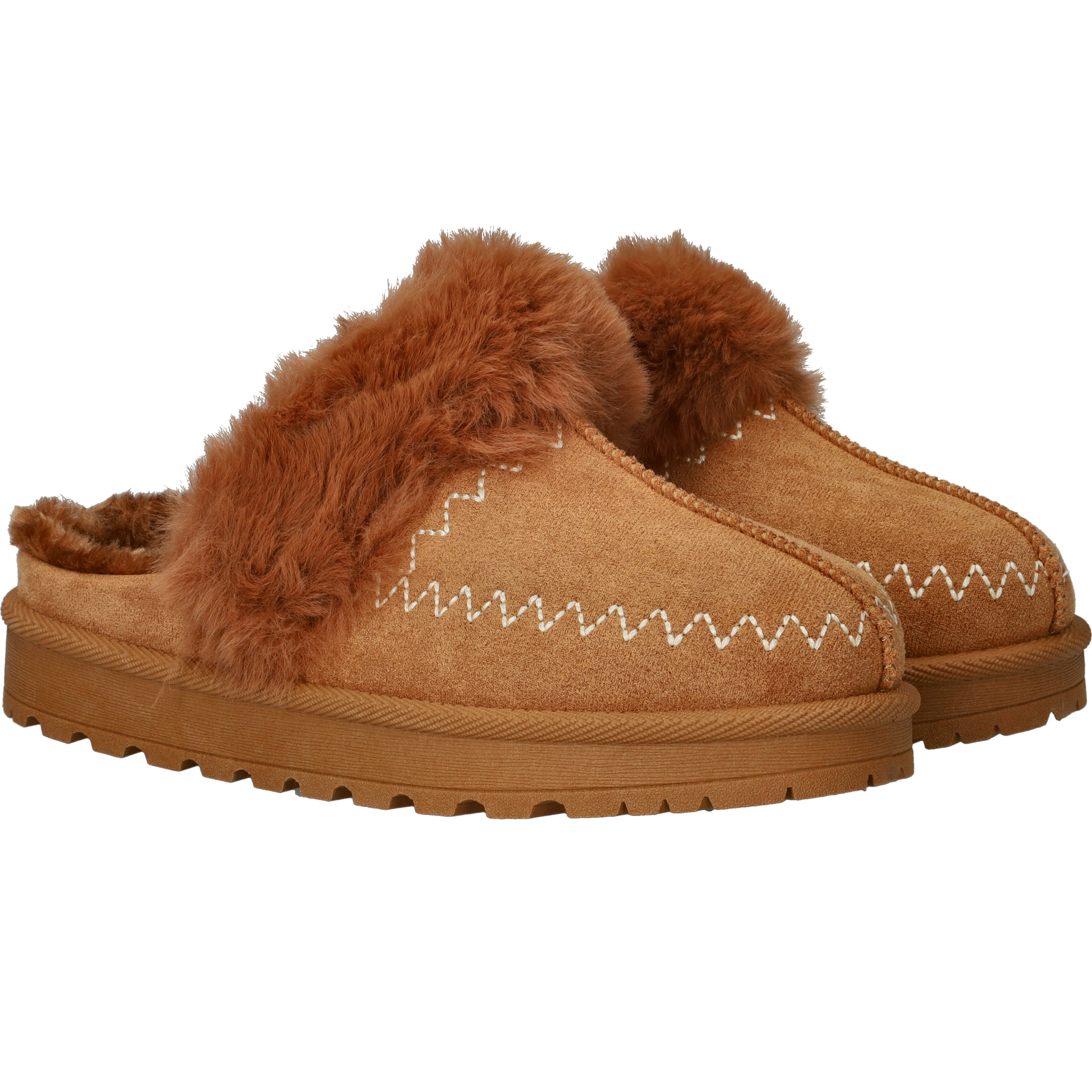 Belizia Pantoffels Dames Bruin, pantoffel voor dames – foto 2