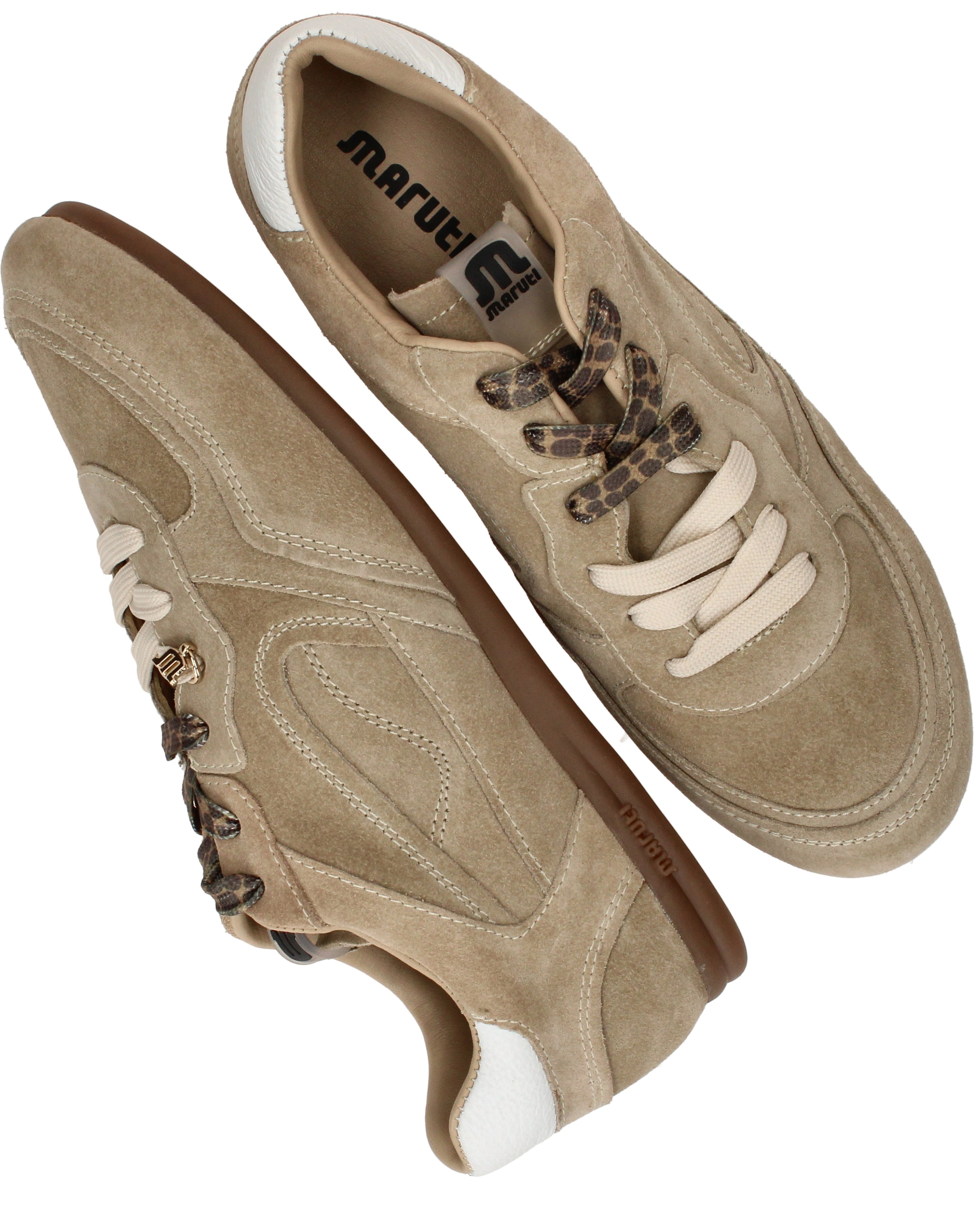 Maruti Elena Sneakers Dames Beige, sneaker voor dames – foto 4
