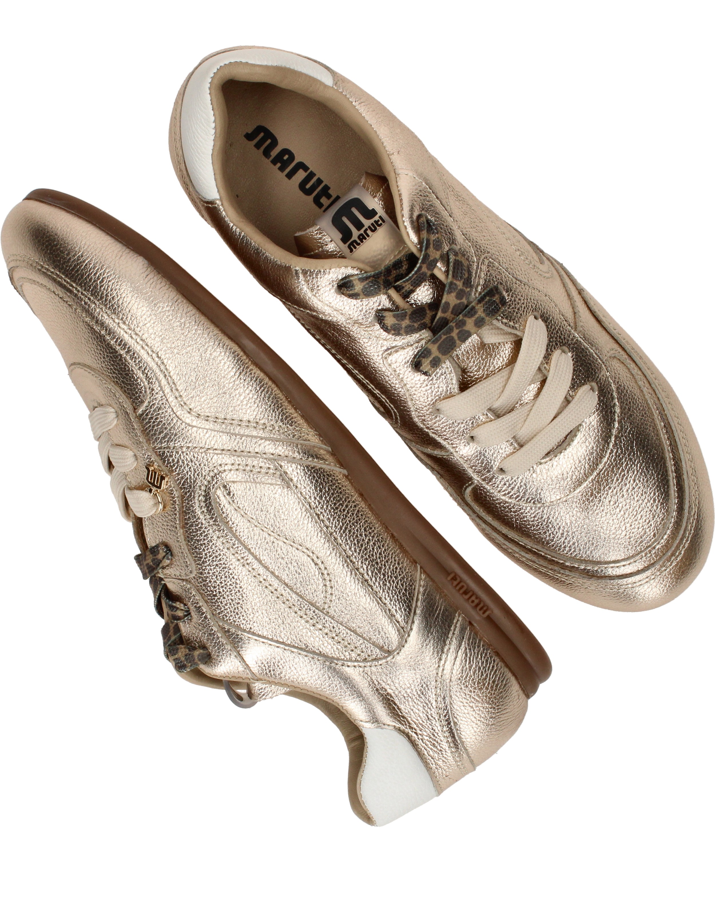 Maruti Elena Sneakers Dames Goud, sneaker voor dames – foto 4