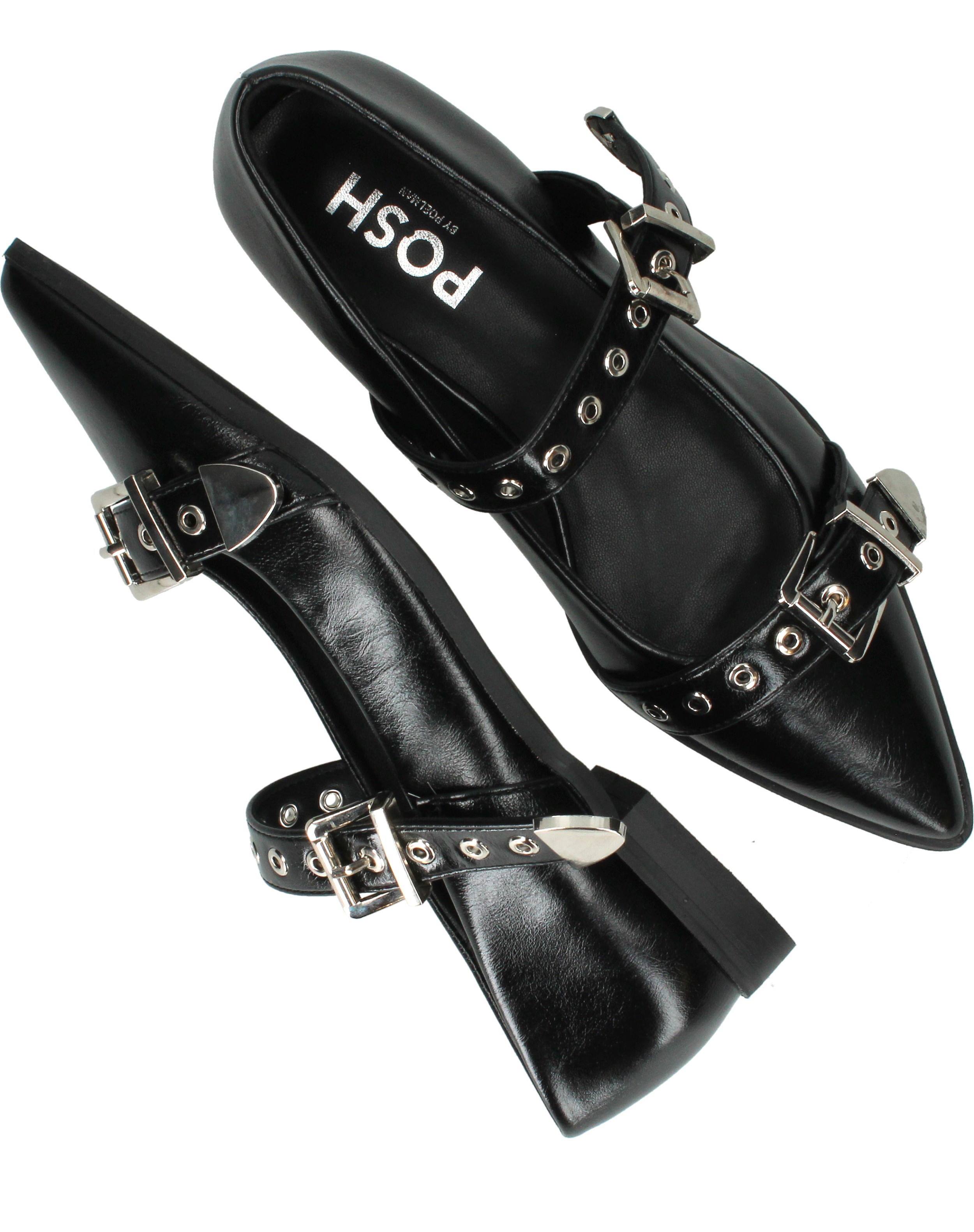 POSH By Poelman Ballerina's Dames Zwart – foto 3