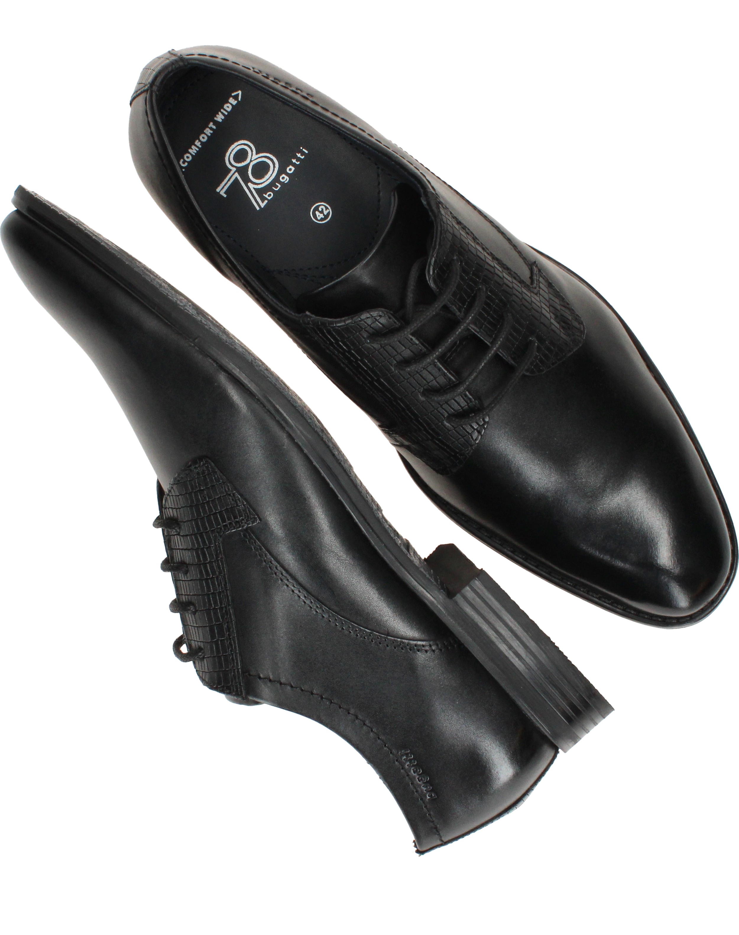 Bugatti Veterschoenen Heren Zwart, veterschoen voor heren – foto 4