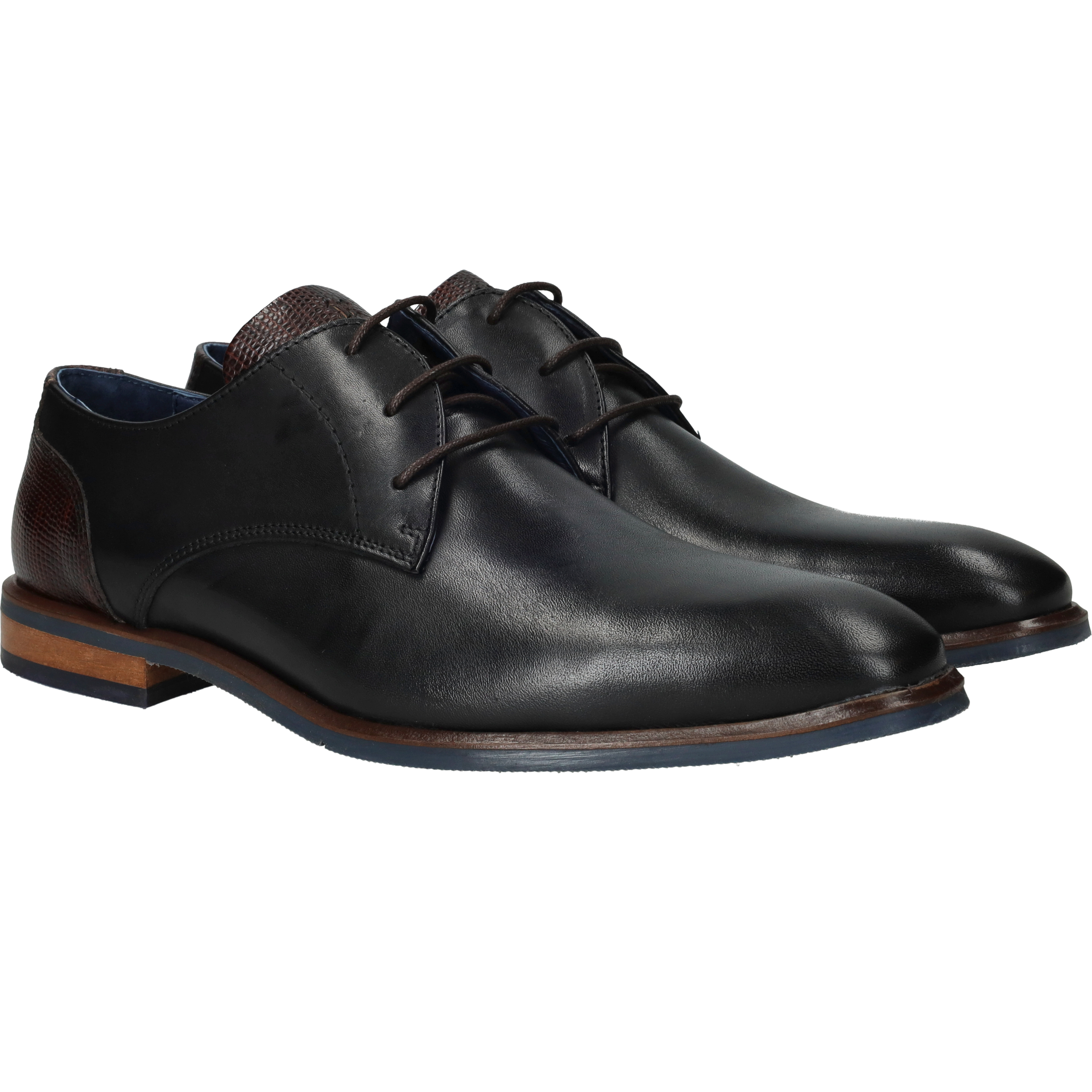 Berkelmans Arcos Veterschoenen Heren Zwart, veterschoen voor heren – foto 2
