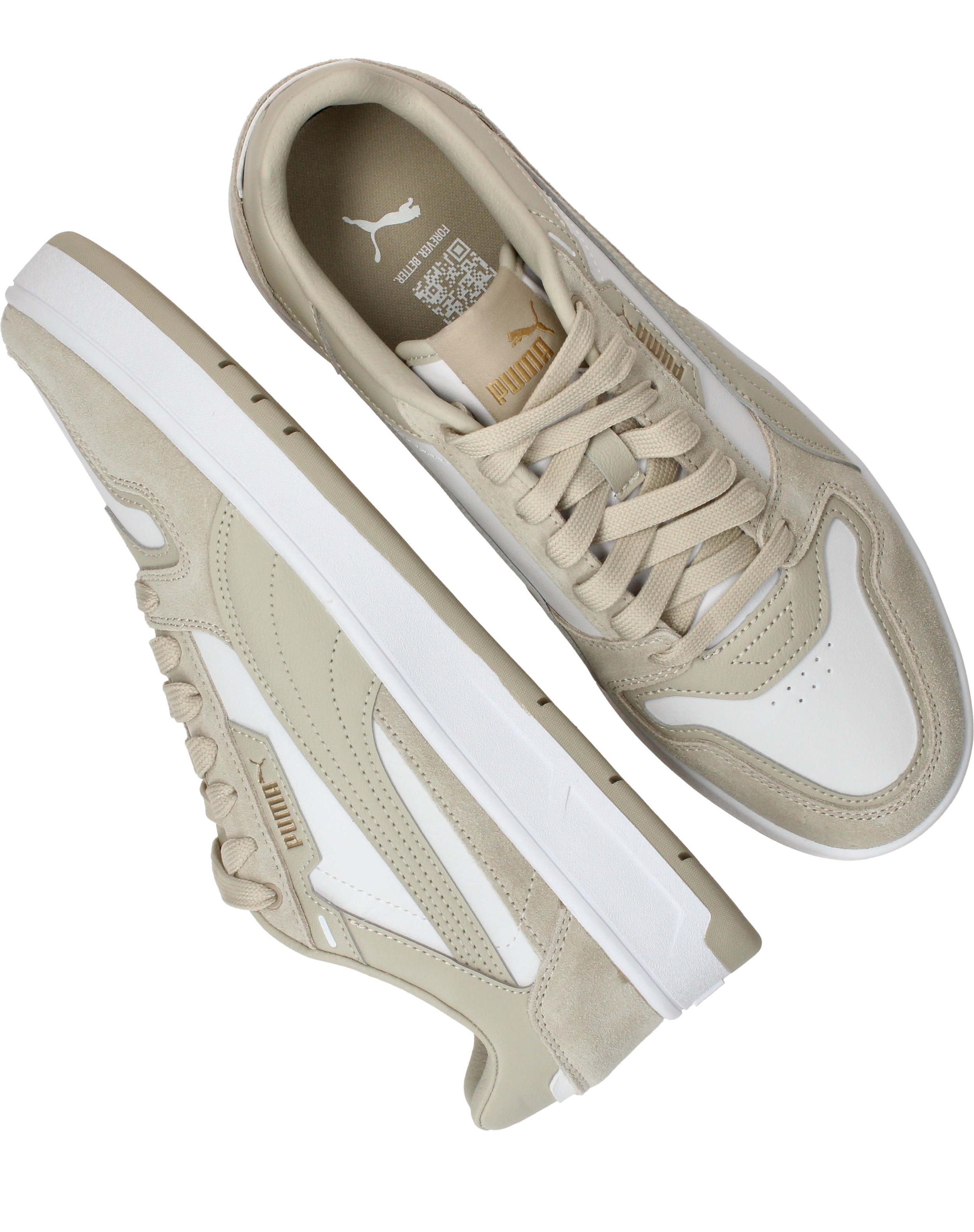 Puma Court Classic Street SD Sneakers Beige Heren | Durlinger.com