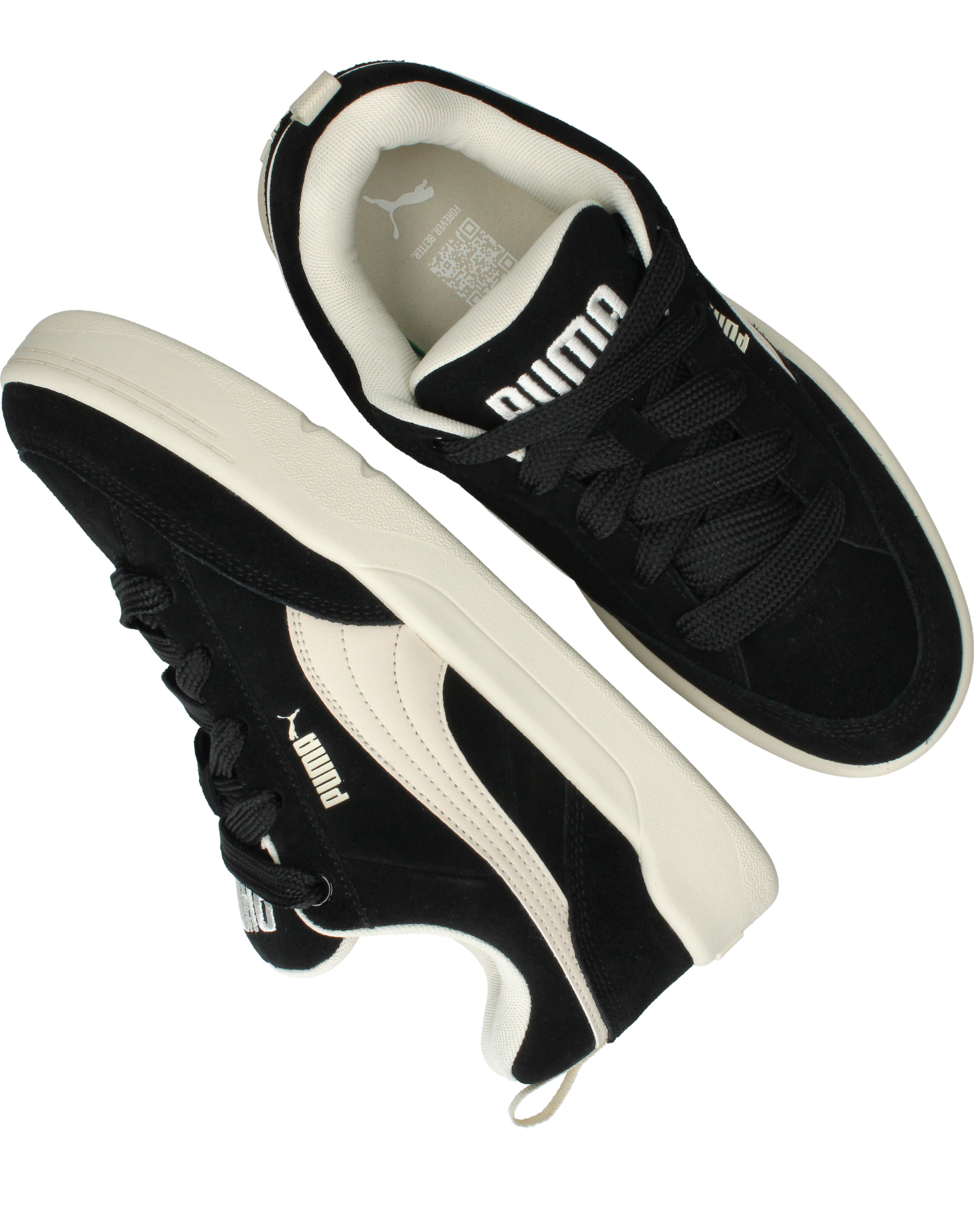 Puma Park Lifestyle Raw Sneakers Heren Zwart, sneaker voor heren – foto 4