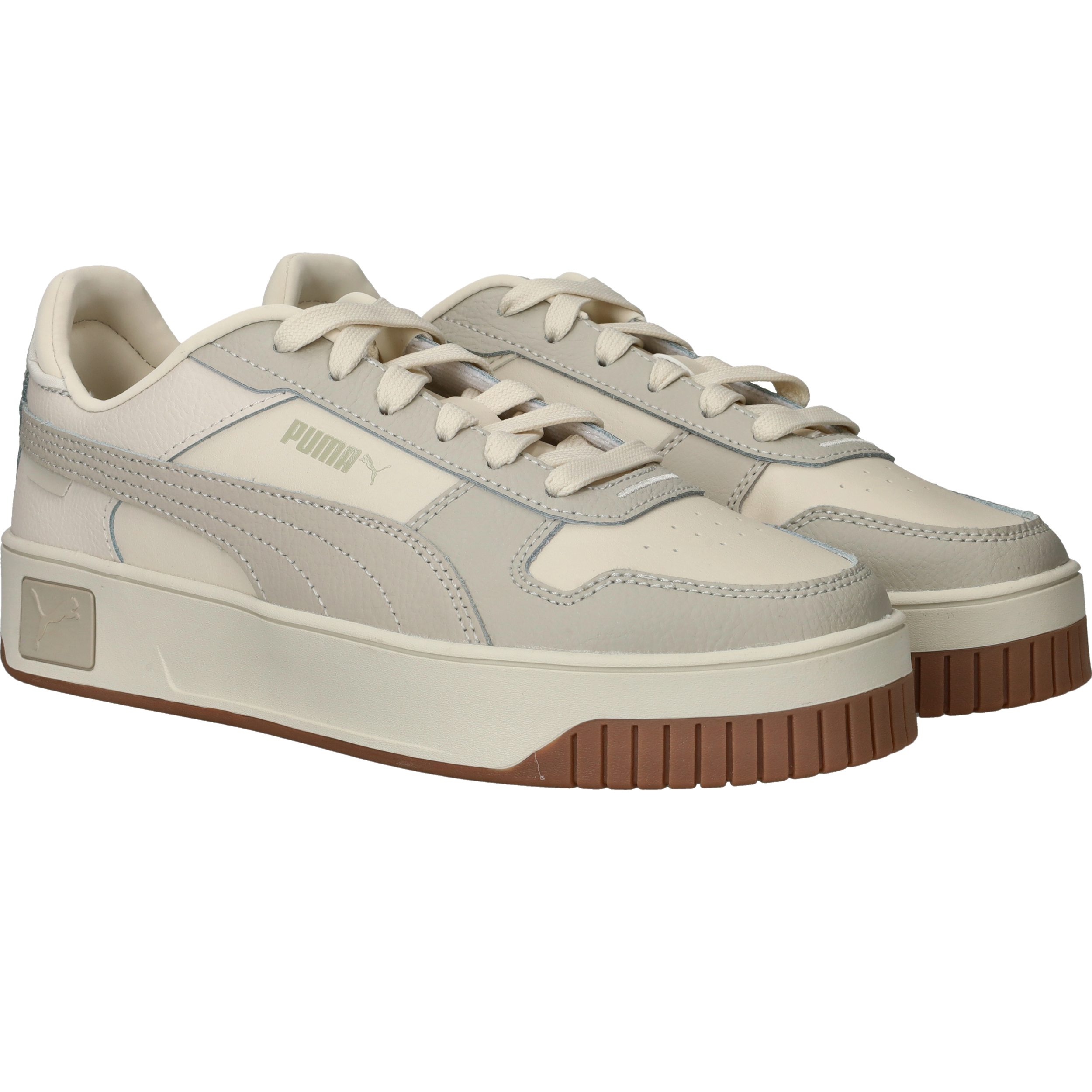 Puma Carina Street Sneakers Dames Beige, sneaker voor dames – foto 3