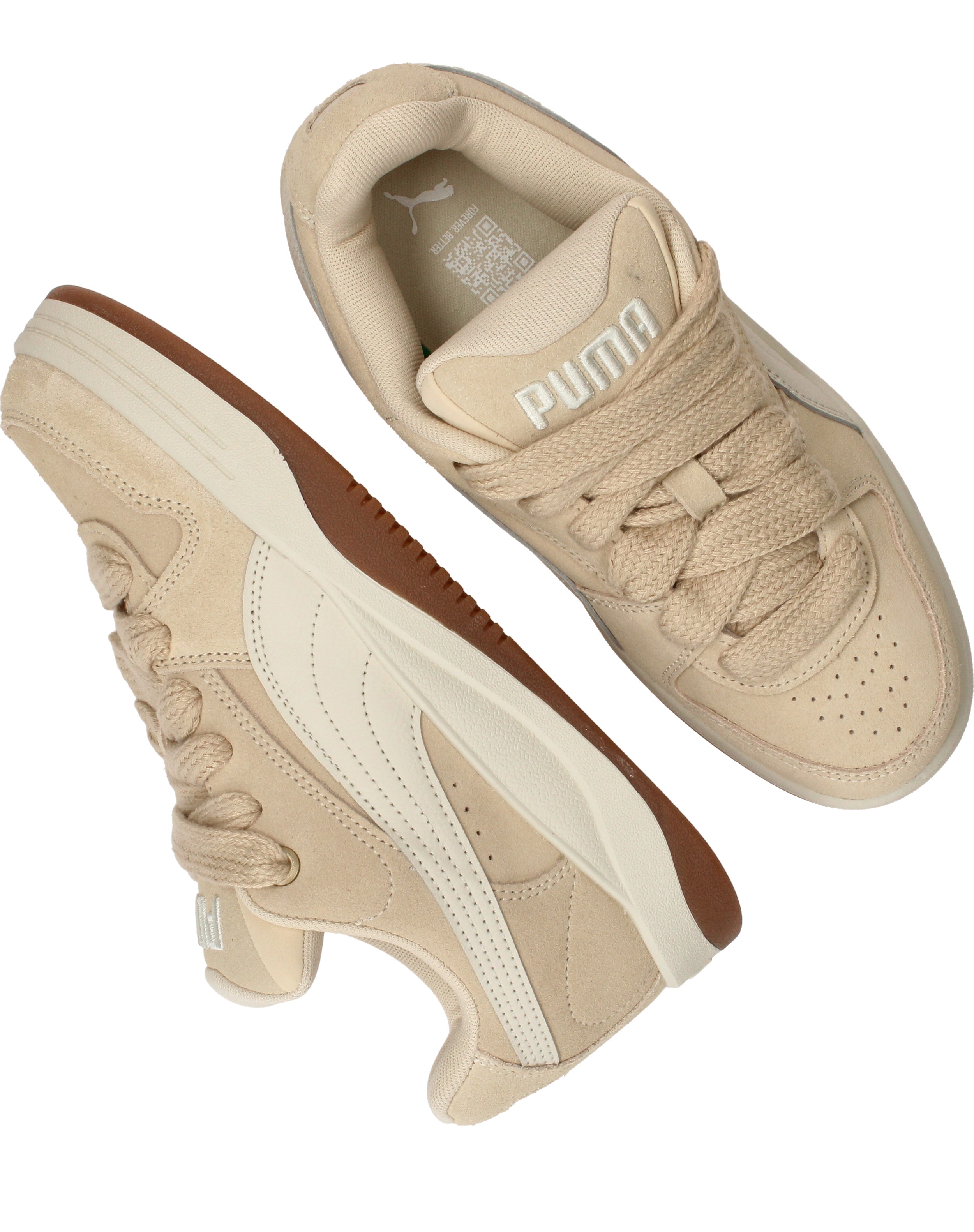 Puma Karmen II L Sneakers Dames Beige, sneaker voor dames – foto 4