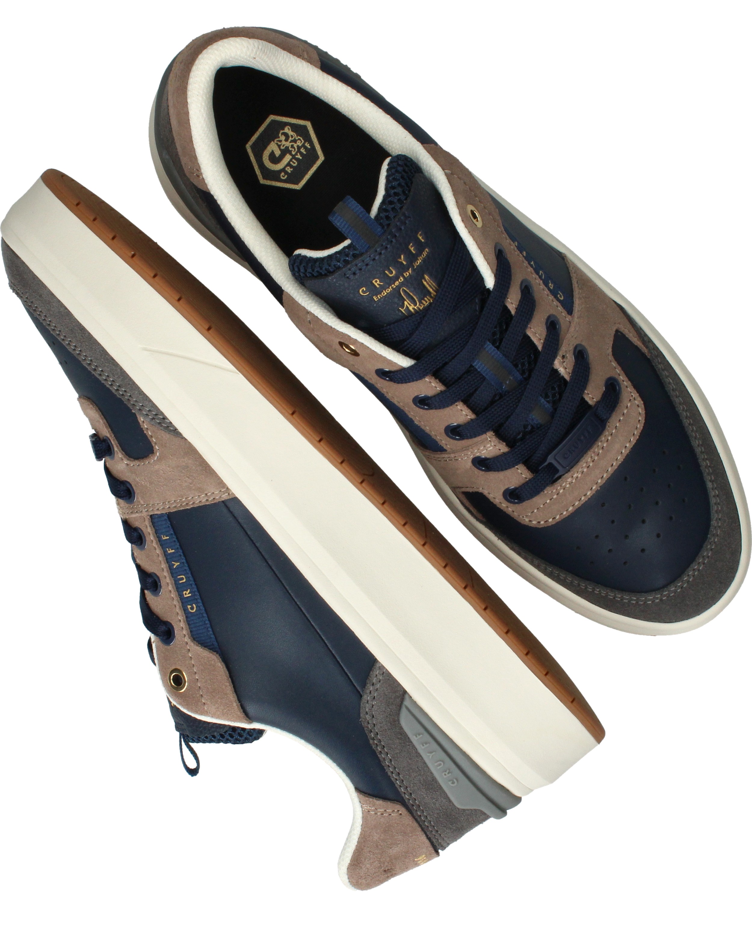 Cruyff Endorsed Tennis Sneakers Heren Blauw, sneaker voor heren – foto 4