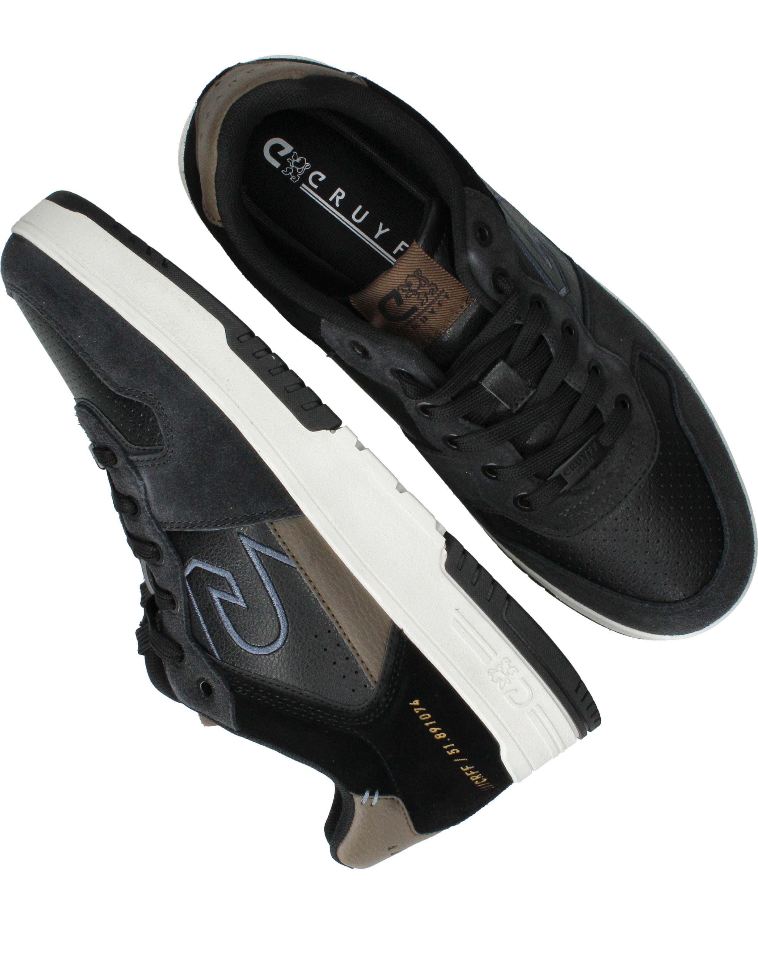Cruyff Royal C+ Sneakers Heren Zwart, sneaker voor heren – foto 4