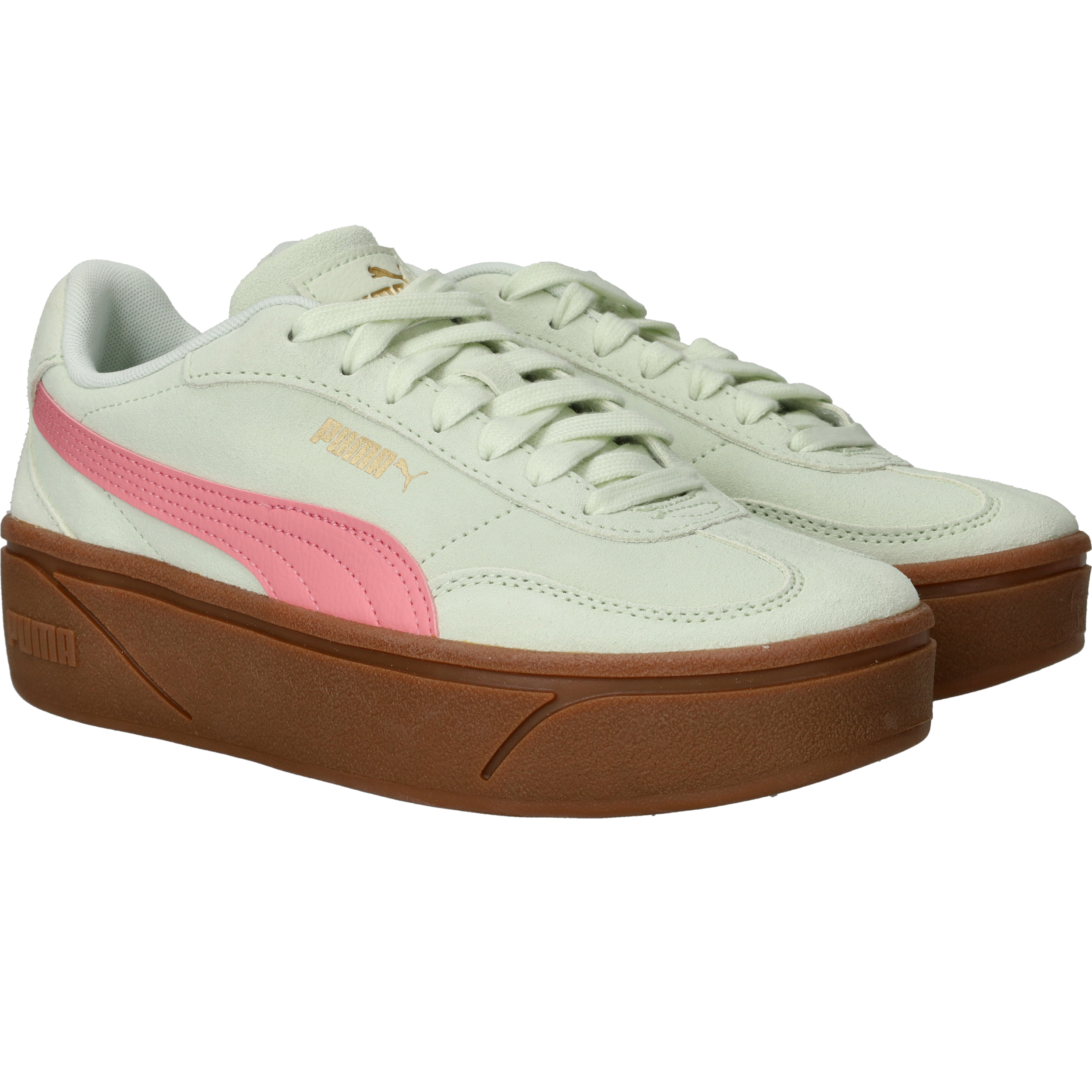 Puma Club II Era Suede Sneakers Dames Groen, sneaker voor dames – foto 2