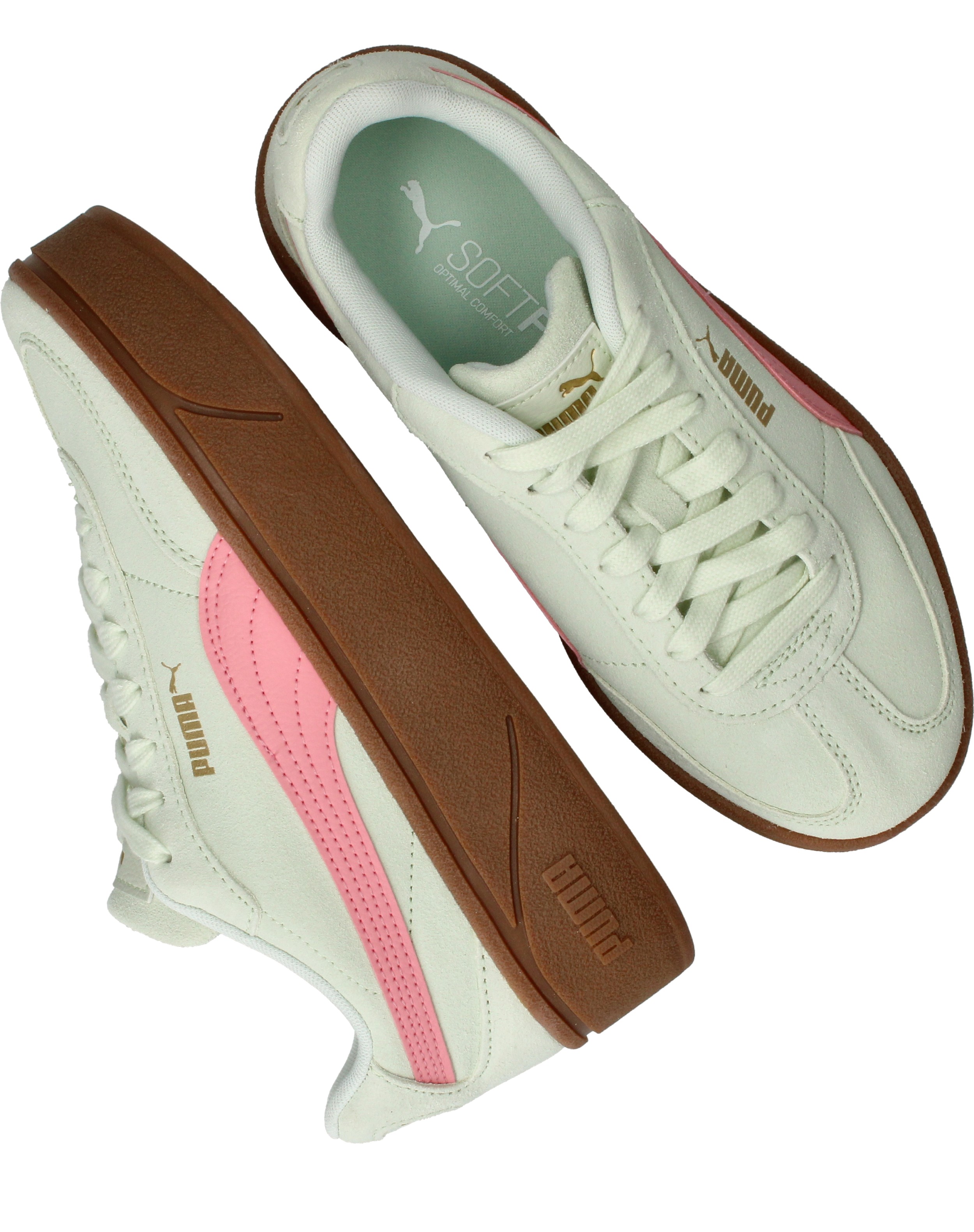 Puma Club II Era Suede Sneakers Dames Groen, sneaker voor dames – foto 4
