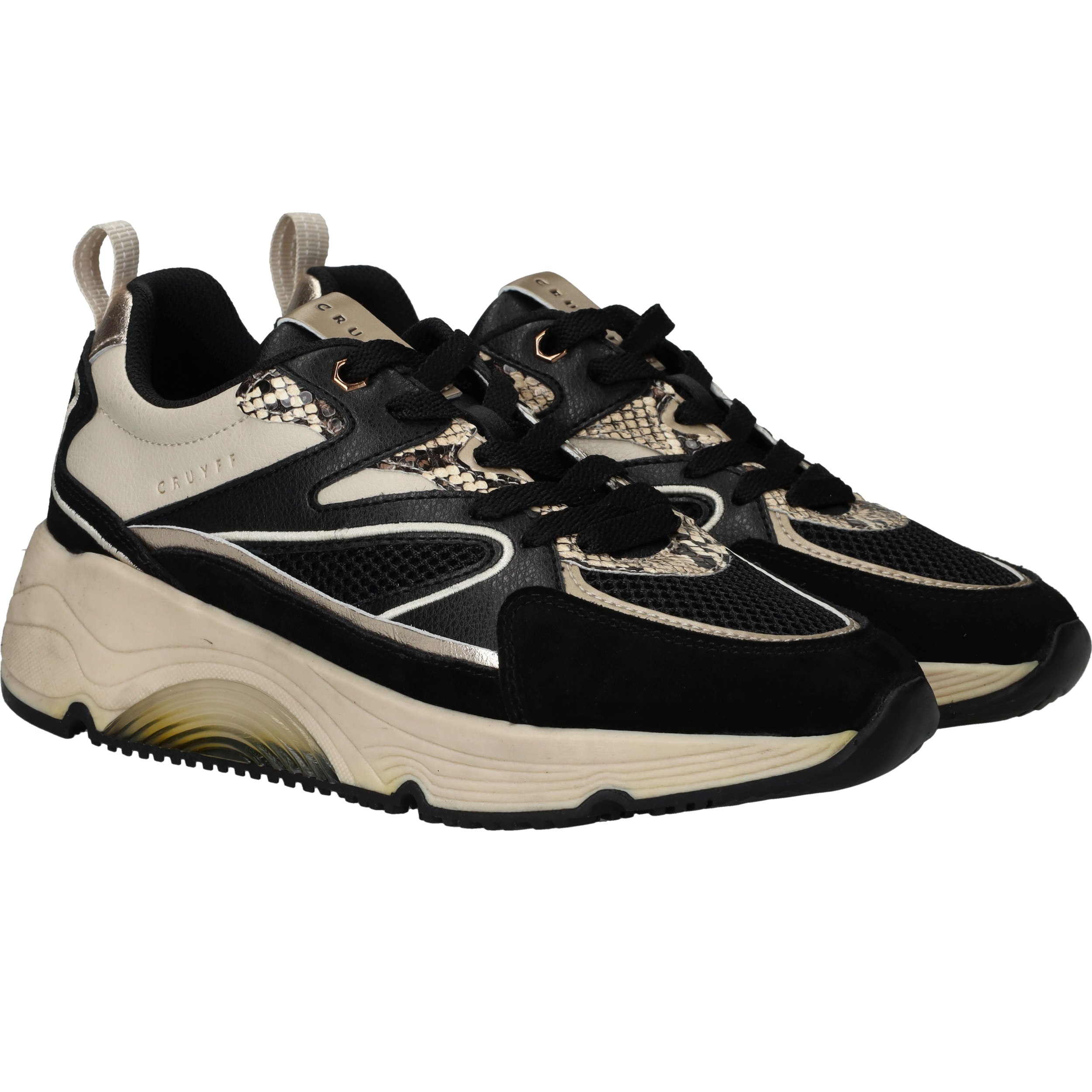 Cruyff Madina Sneakers Dames Zwart, sneaker voor dames – foto 2