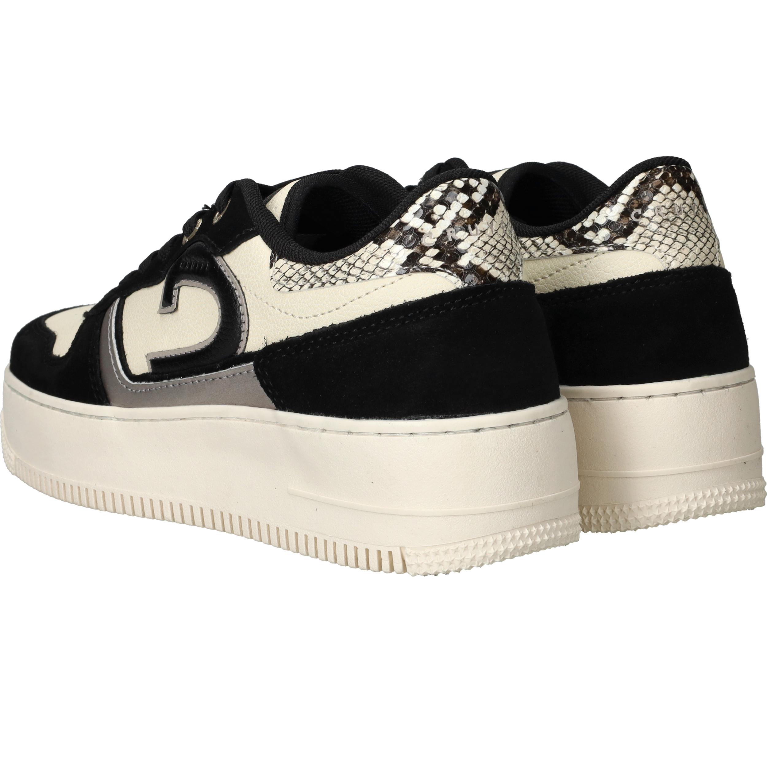 Cruyff Campo Low Tall Sneakers Dames Zwart, sneaker voor dames – foto 3