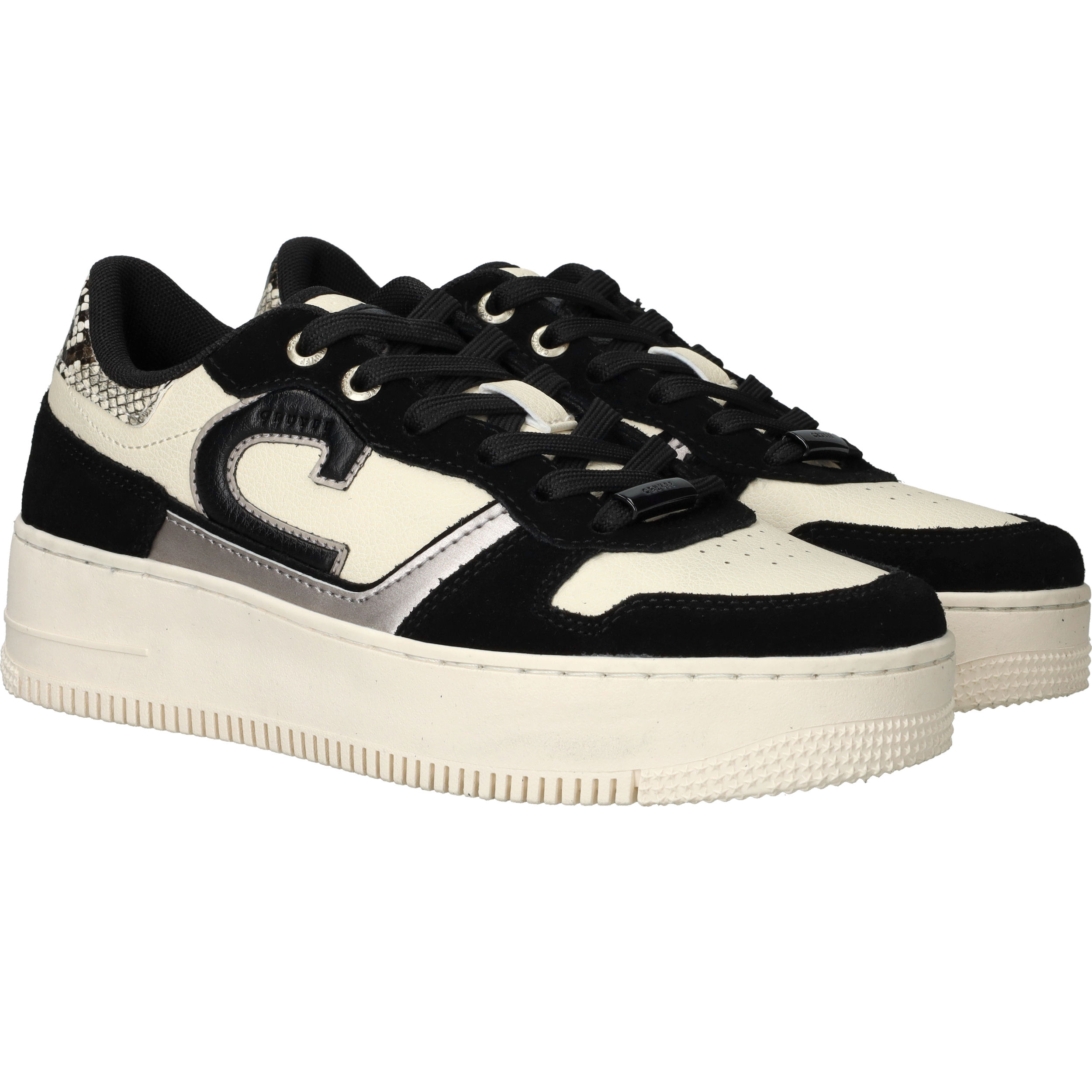 Cruyff Campo Low Tall Sneakers Dames Zwart, sneaker voor dames – foto 2