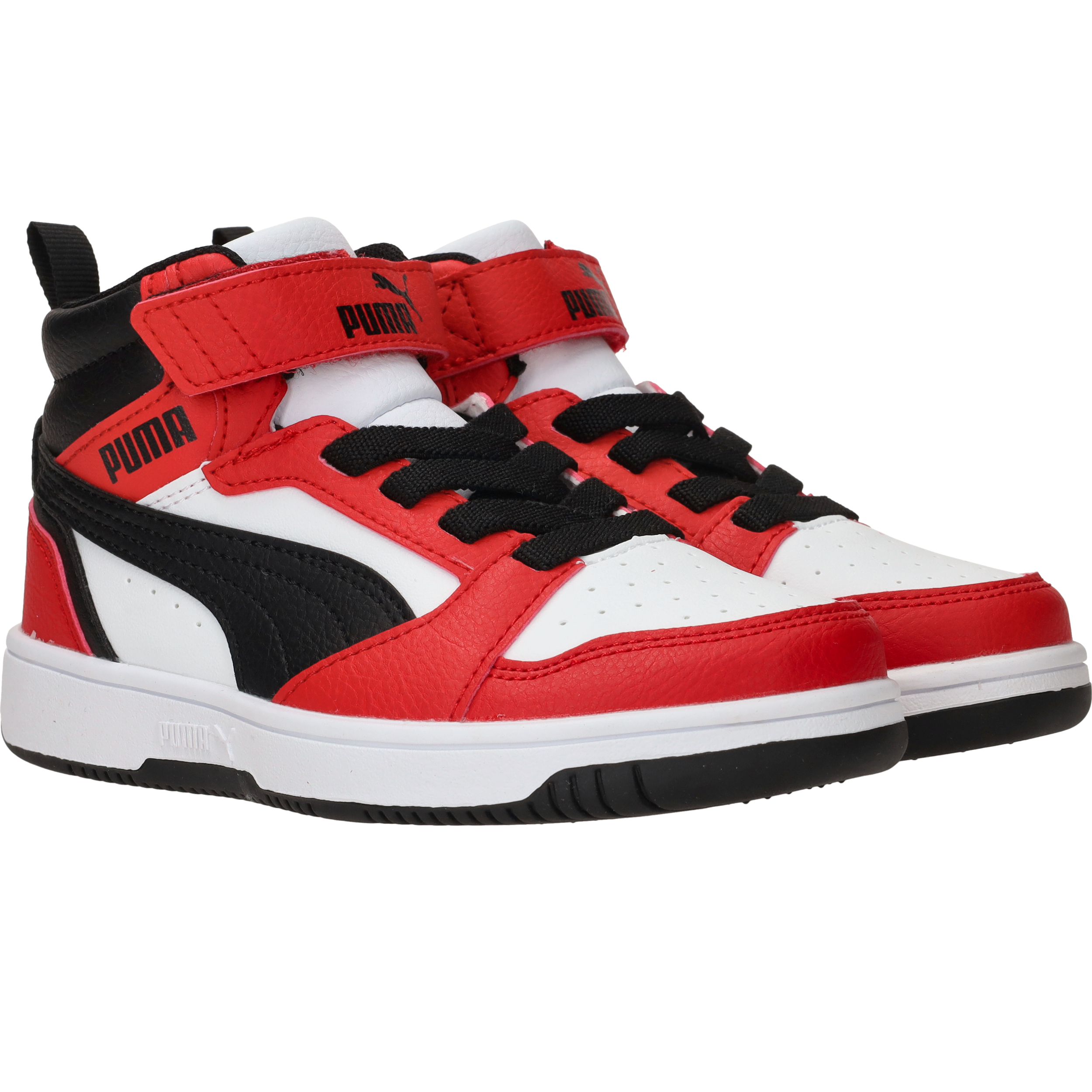 Puma Rebound V6 Mid Sneakers Jongens Rood