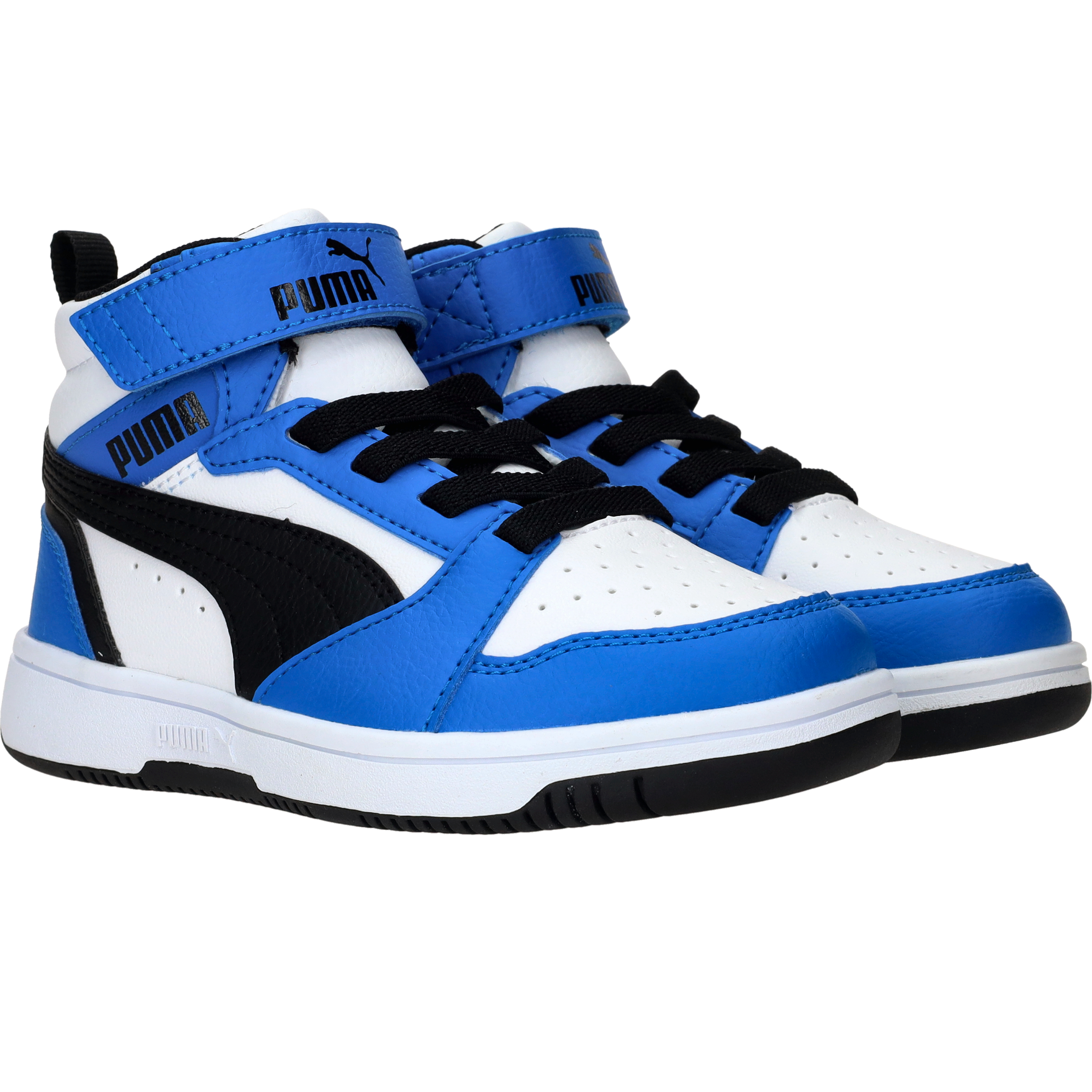 Puma Rebound V6 Mid Sneakers Jongens Blauw
