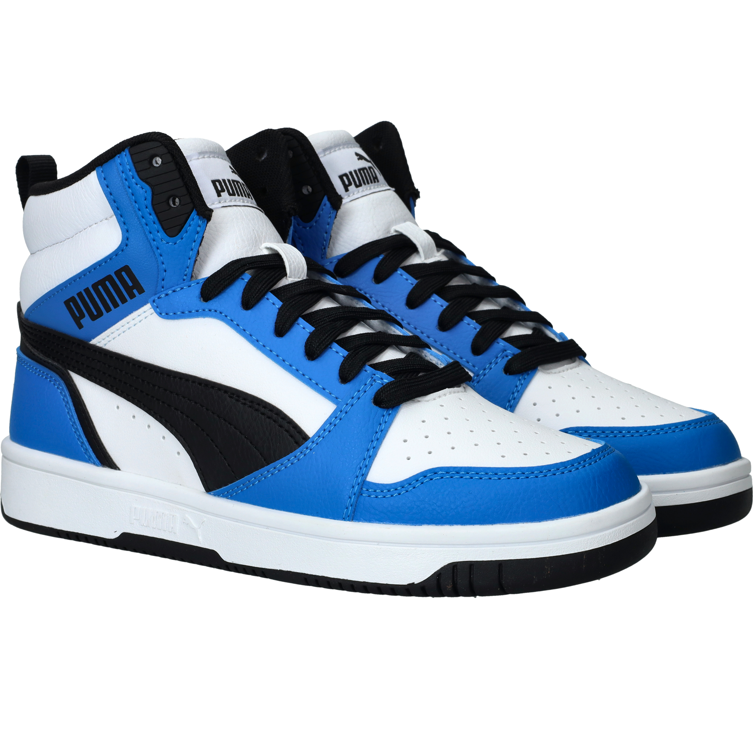 Puma Rebound V6 Mid Sneakers Jongens Blauw