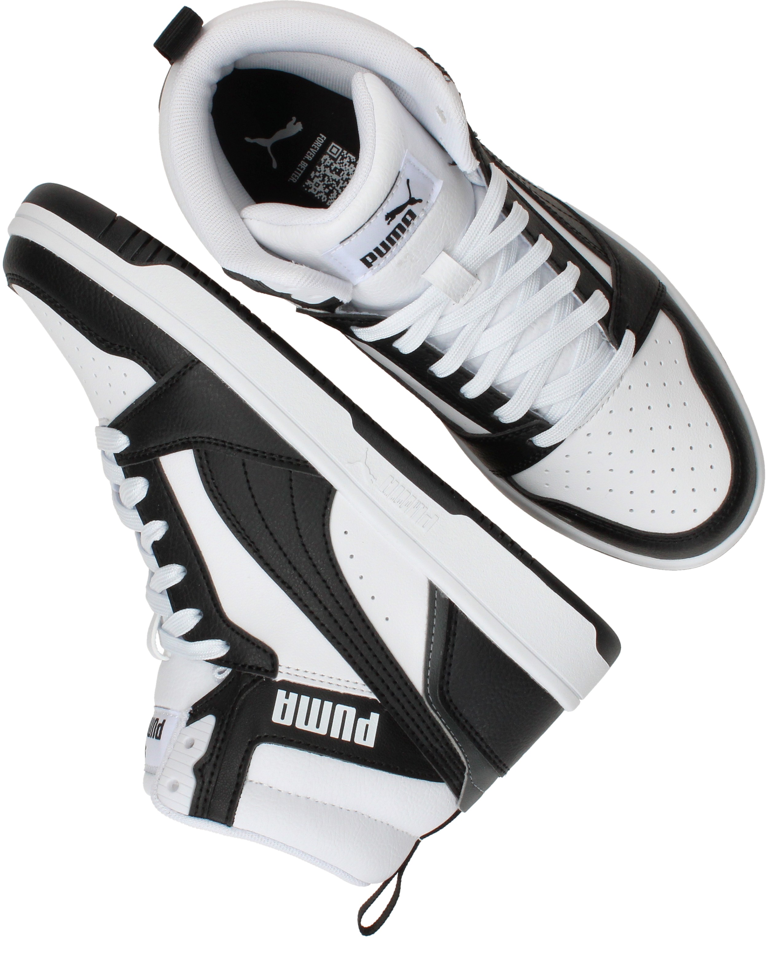 Puma Rebound V6 Mid Sneakers Jongens Zwart – foto 3