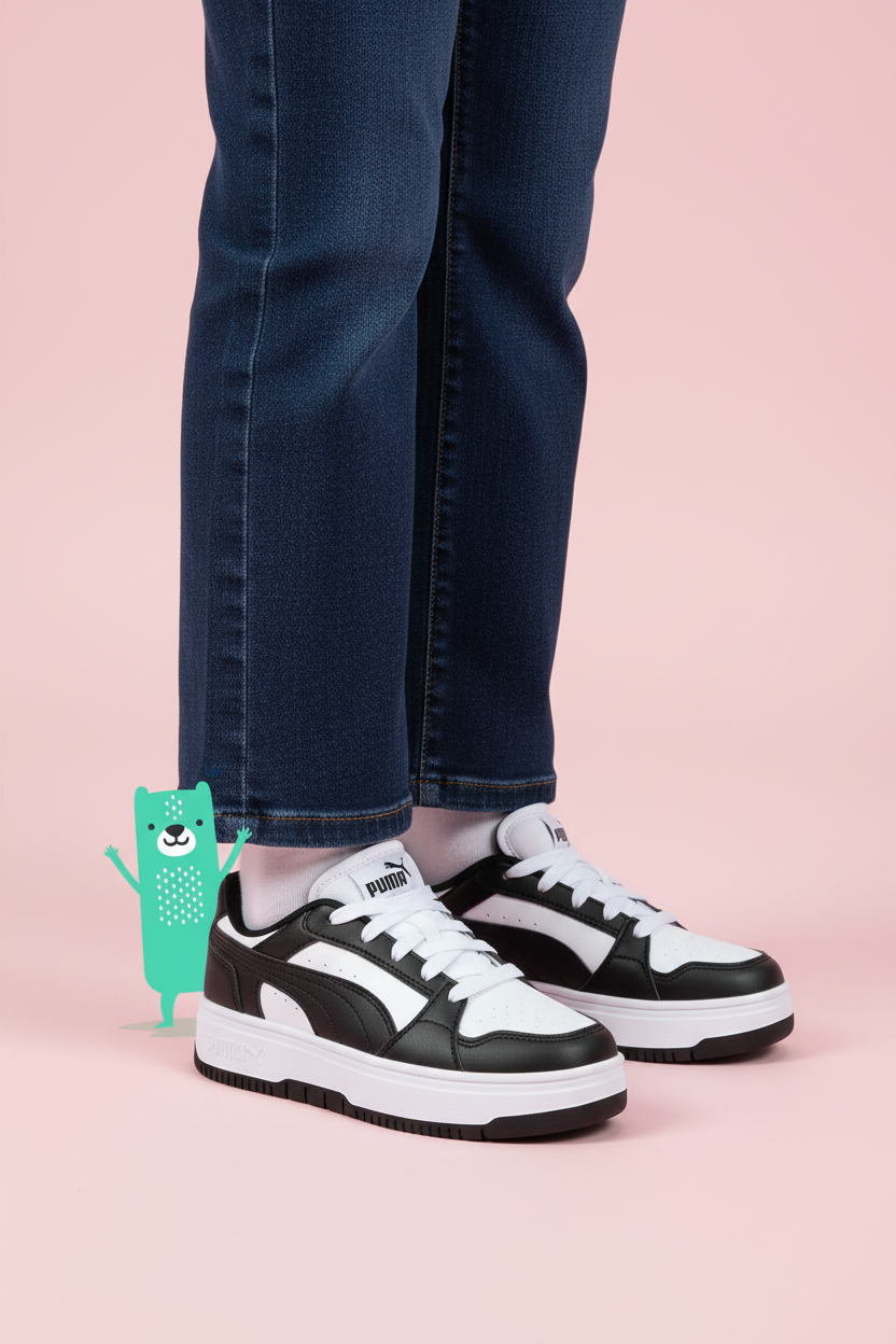Puma Rebound Femme Sneakers Meisjes Zwart