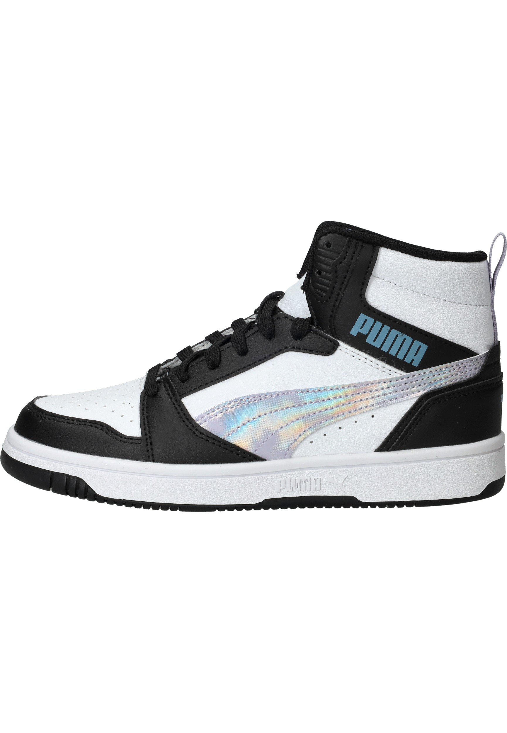 Puma Rebound V6 Mid Space Belle Sneakers Meisjes Zwart – foto 5