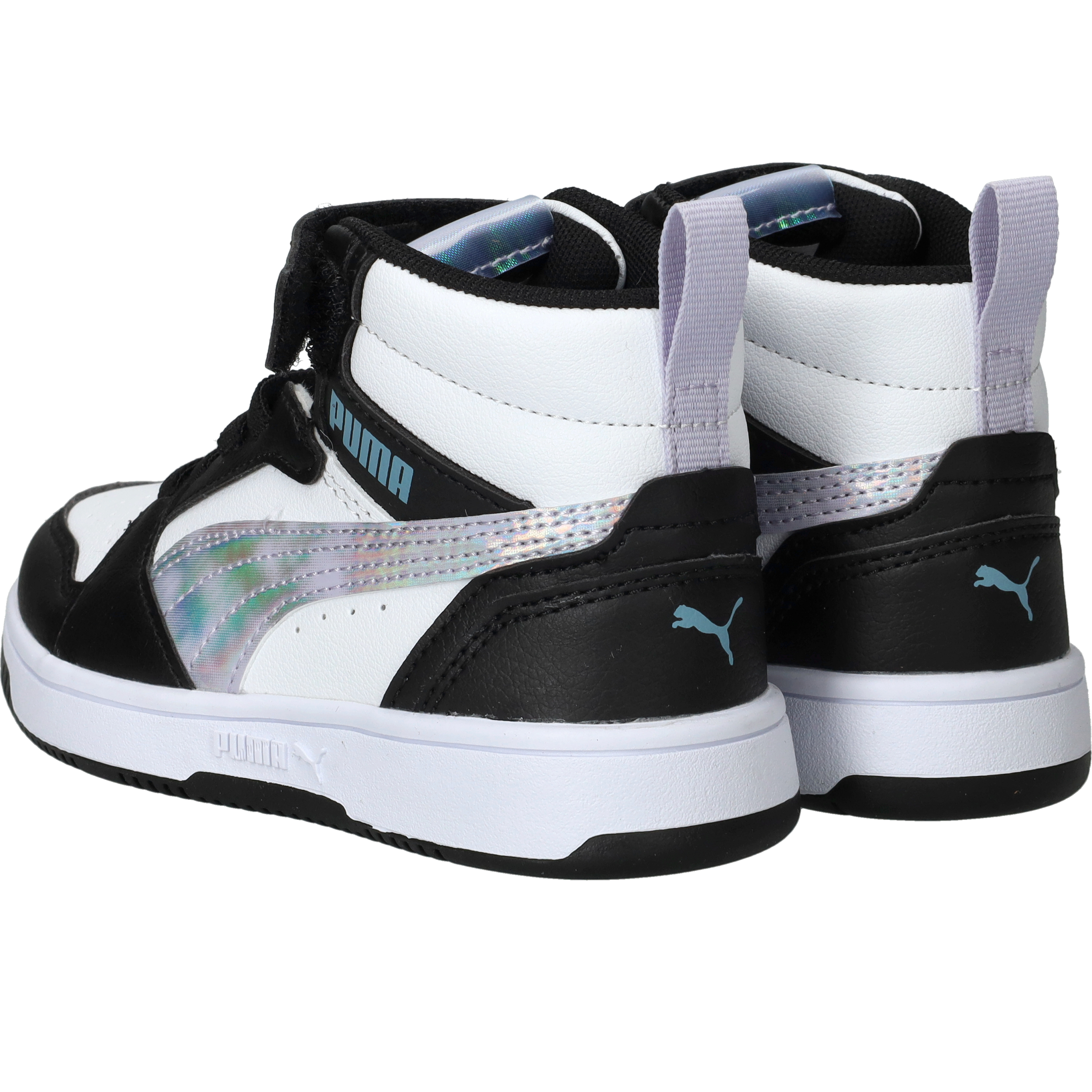 Puma Rebound V6 Mid Space Belle Sneakers Meisjes Zwart – foto 2