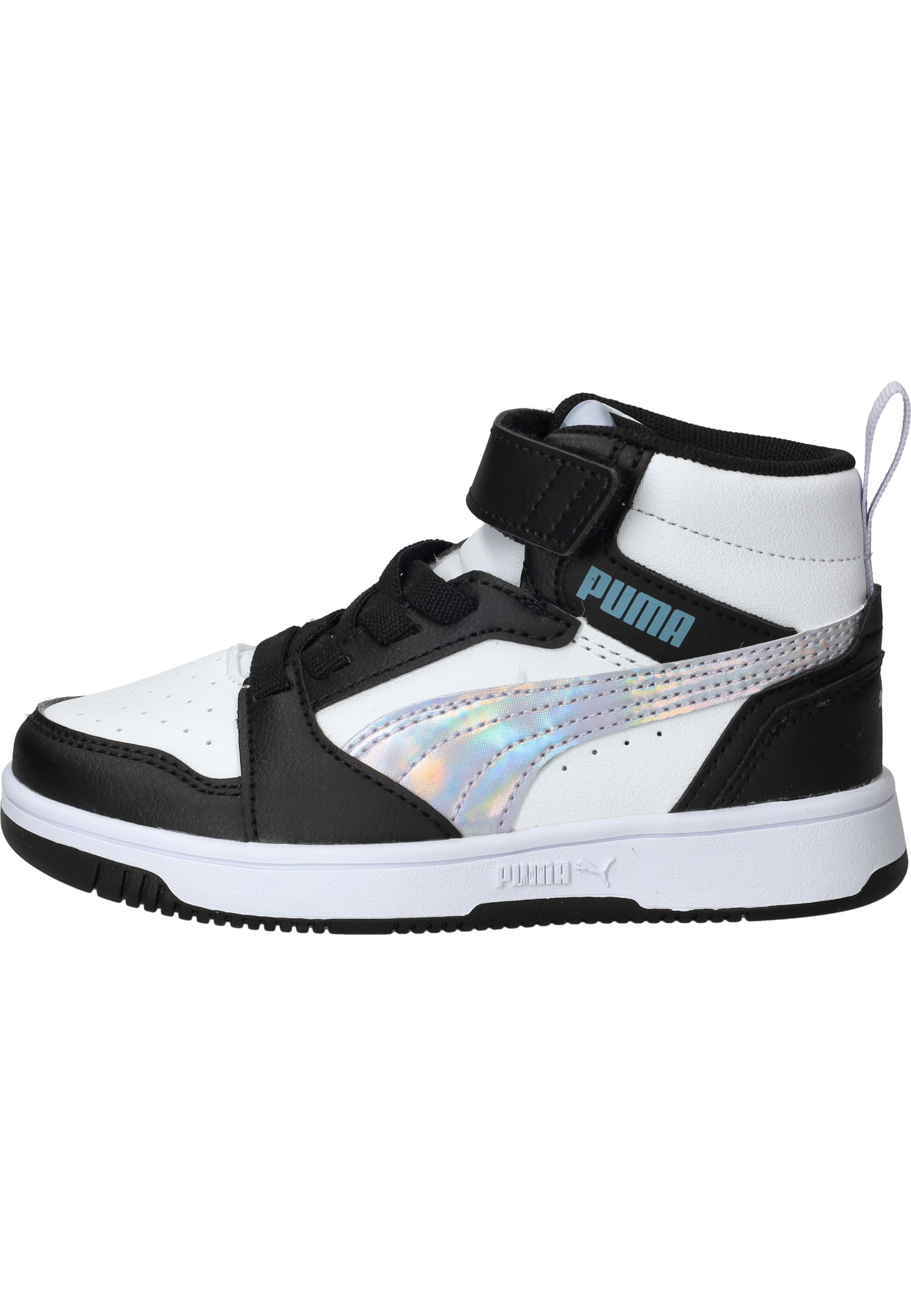 Puma Rebound V6 Mid Space Belle Sneakers Meisjes Zwart – foto 5