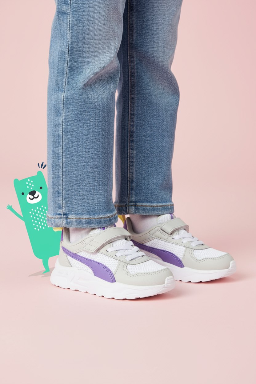 Puma Trinity Lite AC+PS Sneakers Meisjes Paars, sneaker voor meisjes – foto 2