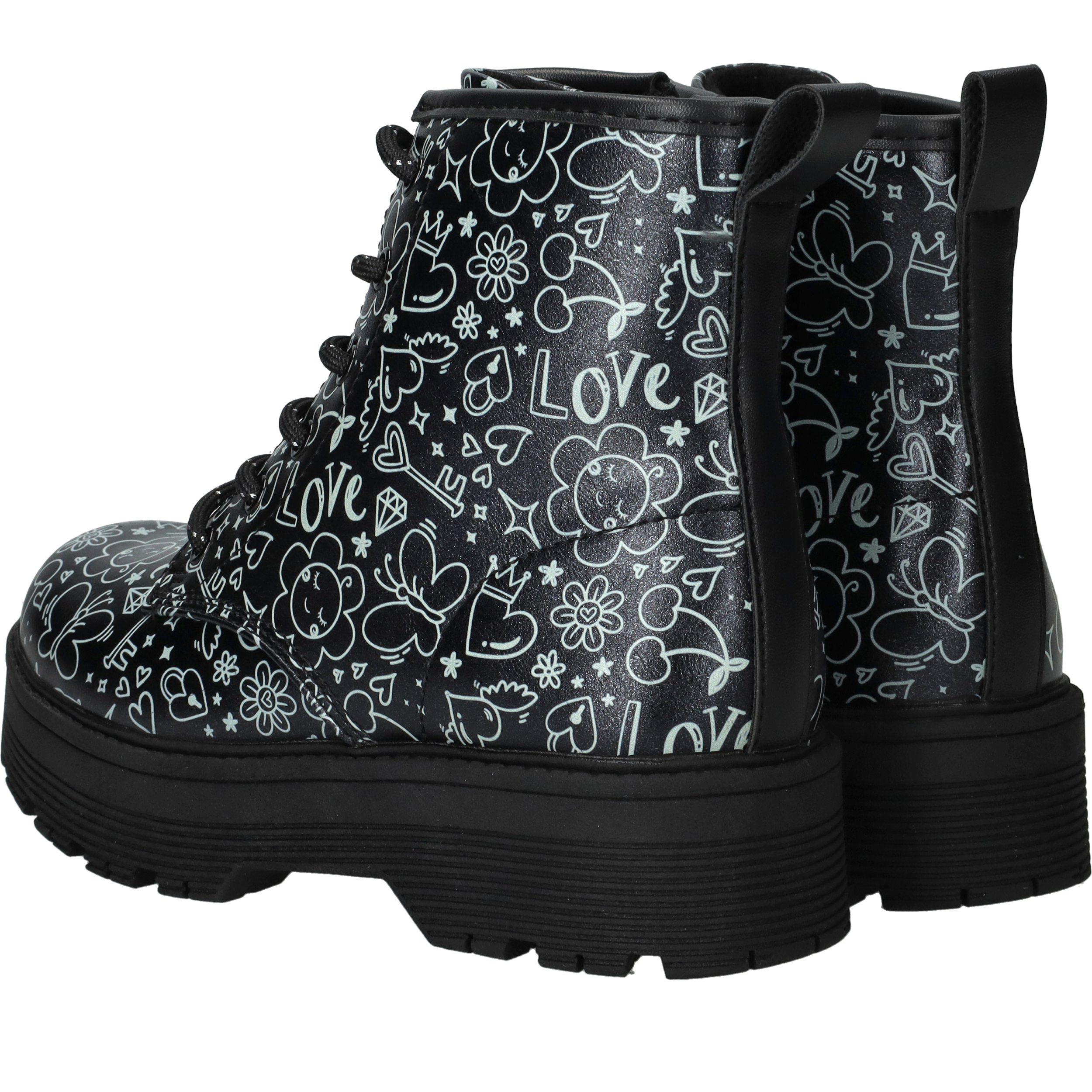 Skechers Gravlen Hi Veterboots Meisjes Zwart – foto 3