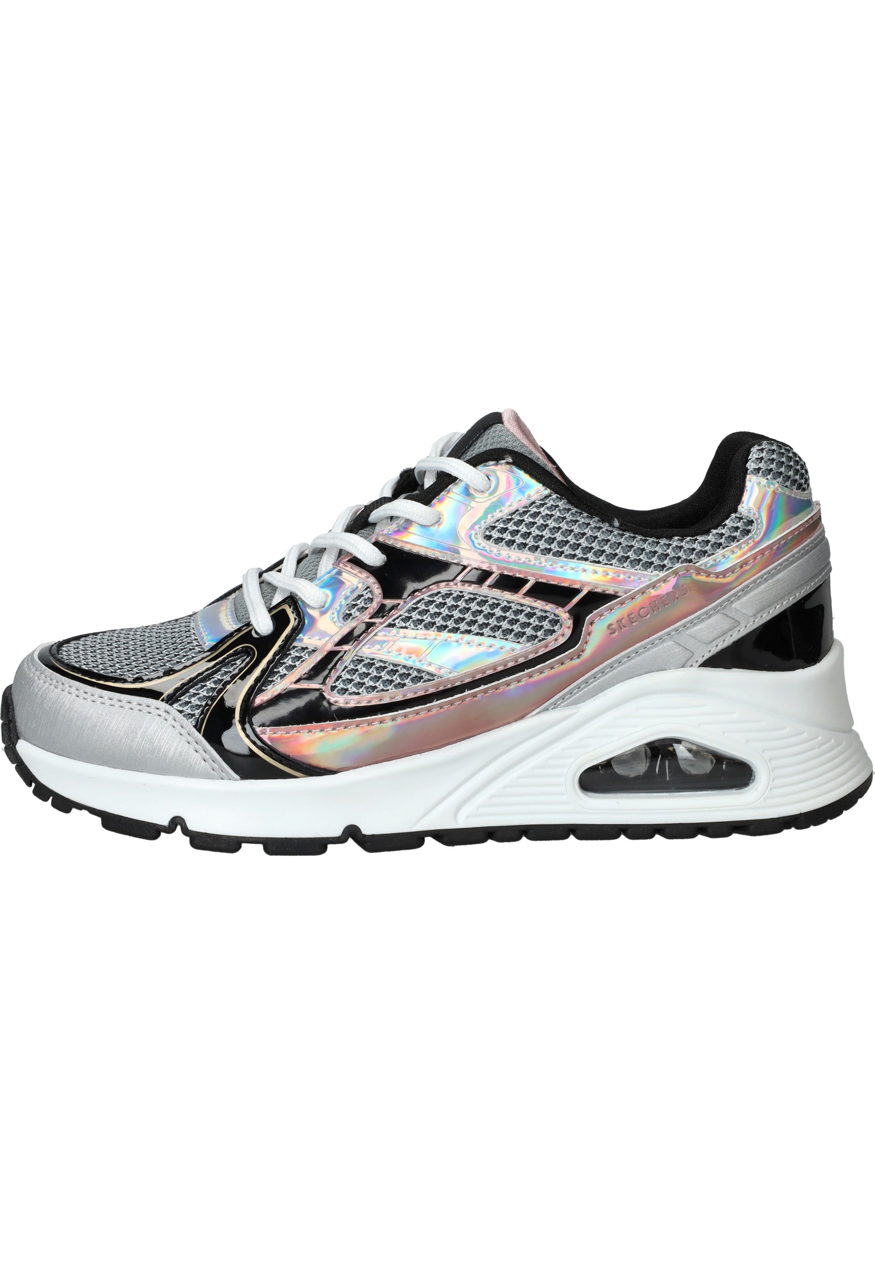Skechers Uno Gen1 Platinum Flash Sneakers Meisjes Zilver – foto 4