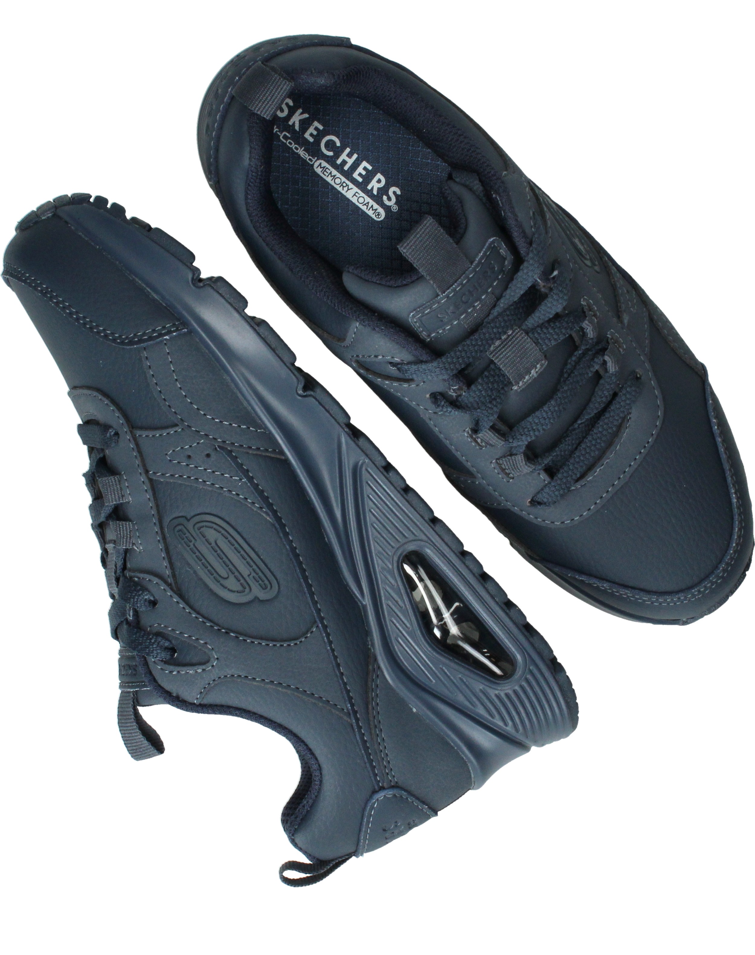 Skechers Uno Gen1 Class Edge Sneakers Jongens Blauw – foto 3