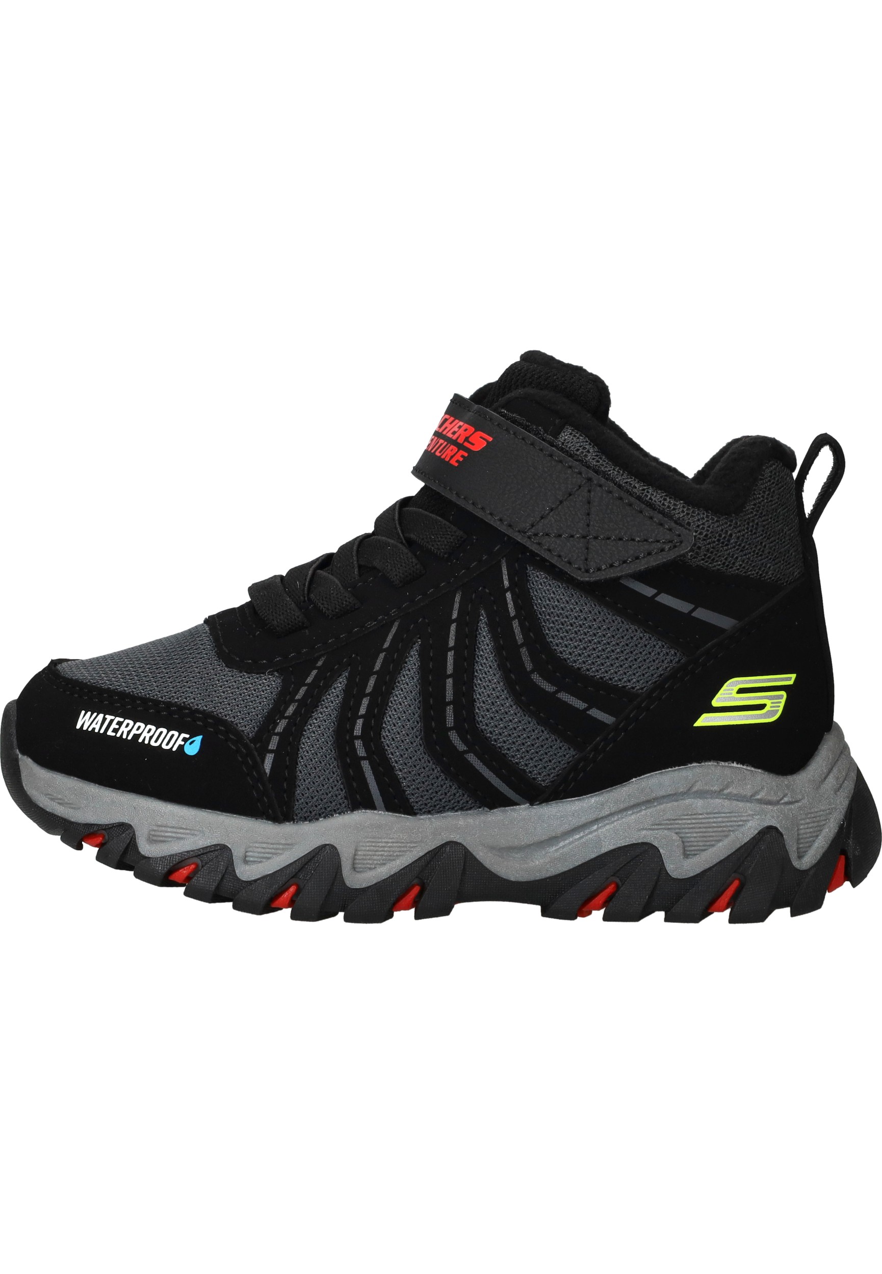 Skechers Rugged Ranger - Storm Trail Jongens Sneakers - Zwart/Rood - Maat 27