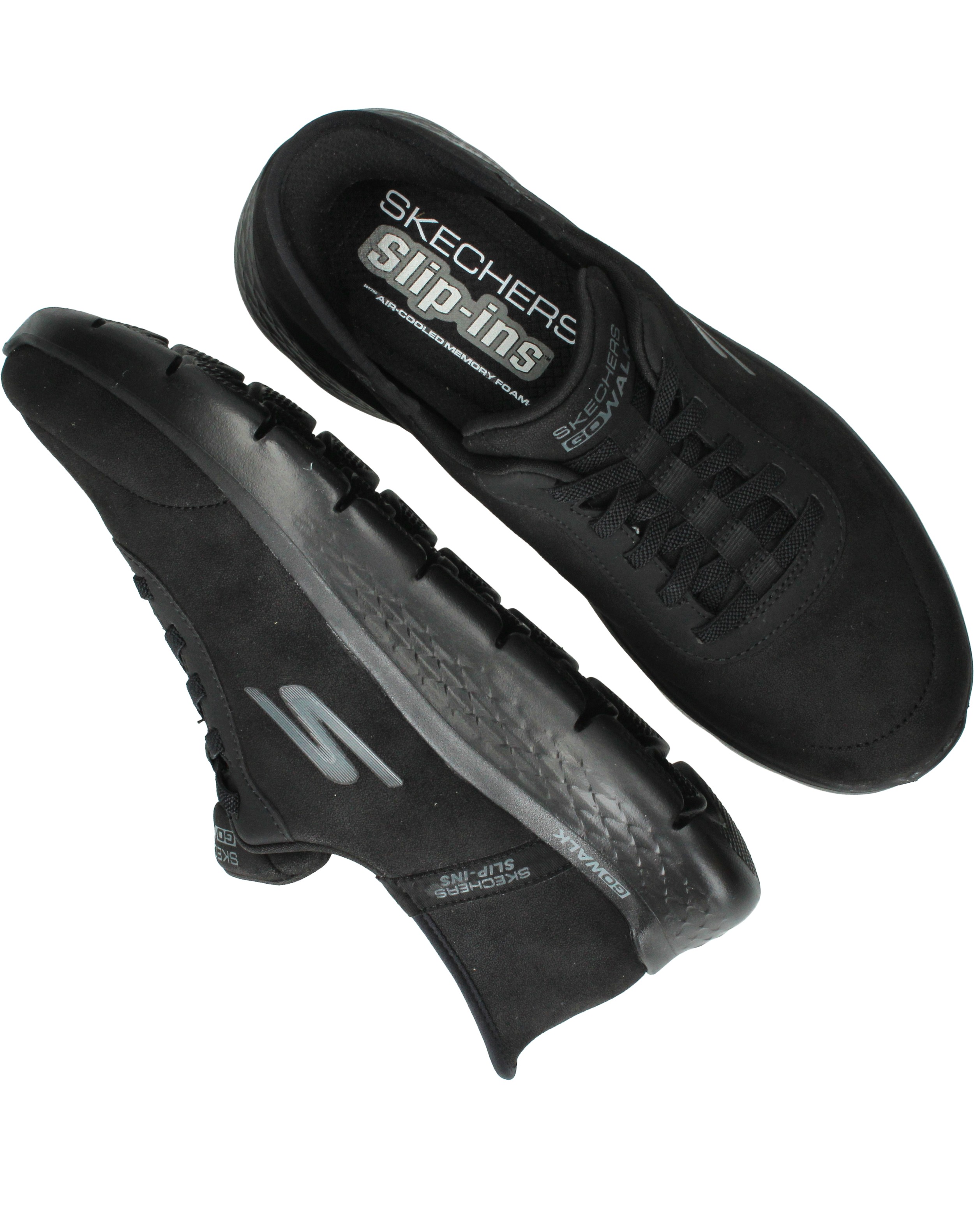 Skechers Slip-Ins Go Walk Flex Sneakers Heren Zwart, sneaker voor heren – foto 4