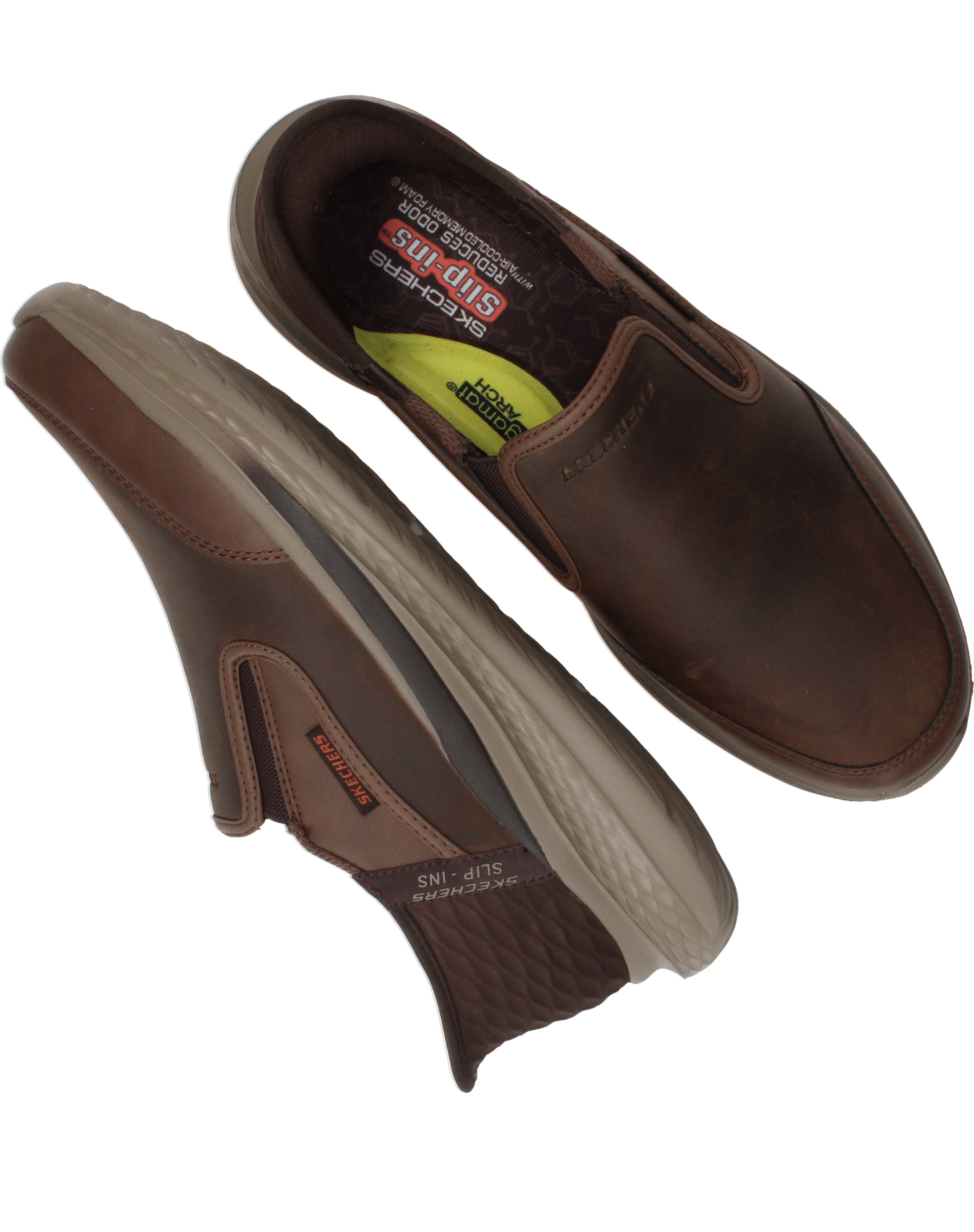 Skechers Slip-Ins Relaxed Fit Slade Cooper Instappers Heren Bruin, instapper voor heren – foto 4