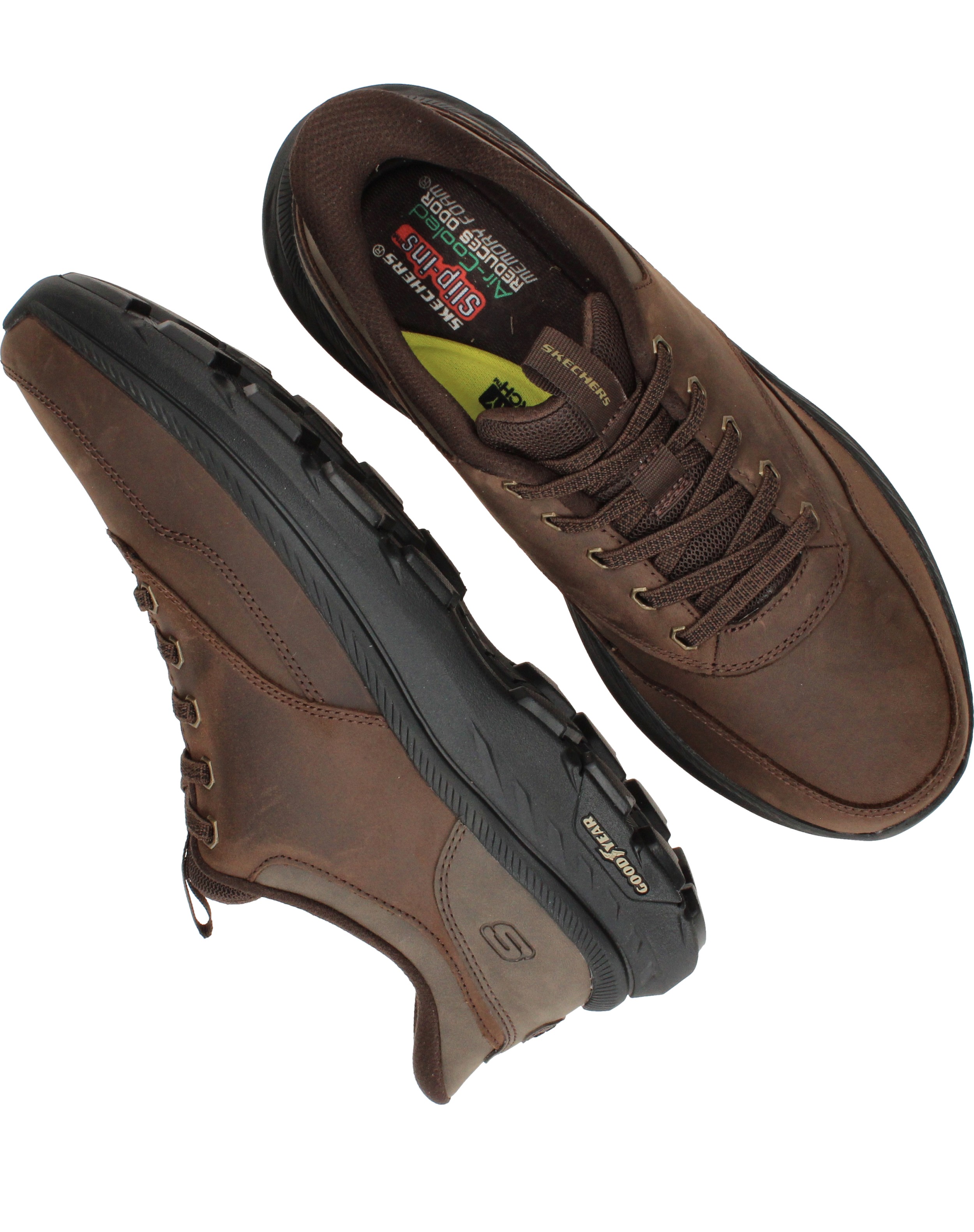 Skechers Slip-Ins Pollard Brax Instappers Heren Bruin, instapper voor heren – foto 4