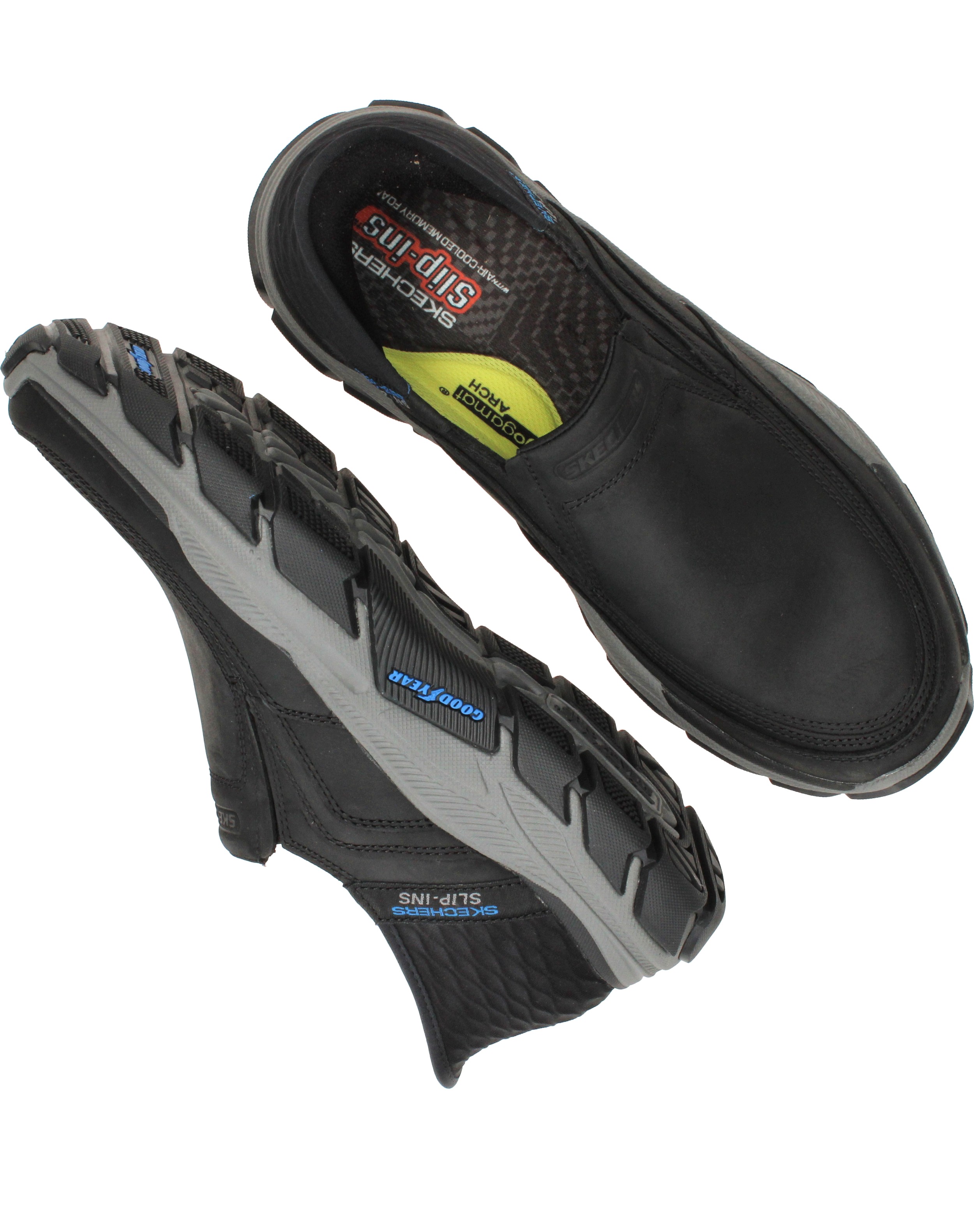 Skechers Slip-Ins RF Respected Instappers Heren Zwart, instapper voor heren – foto 4