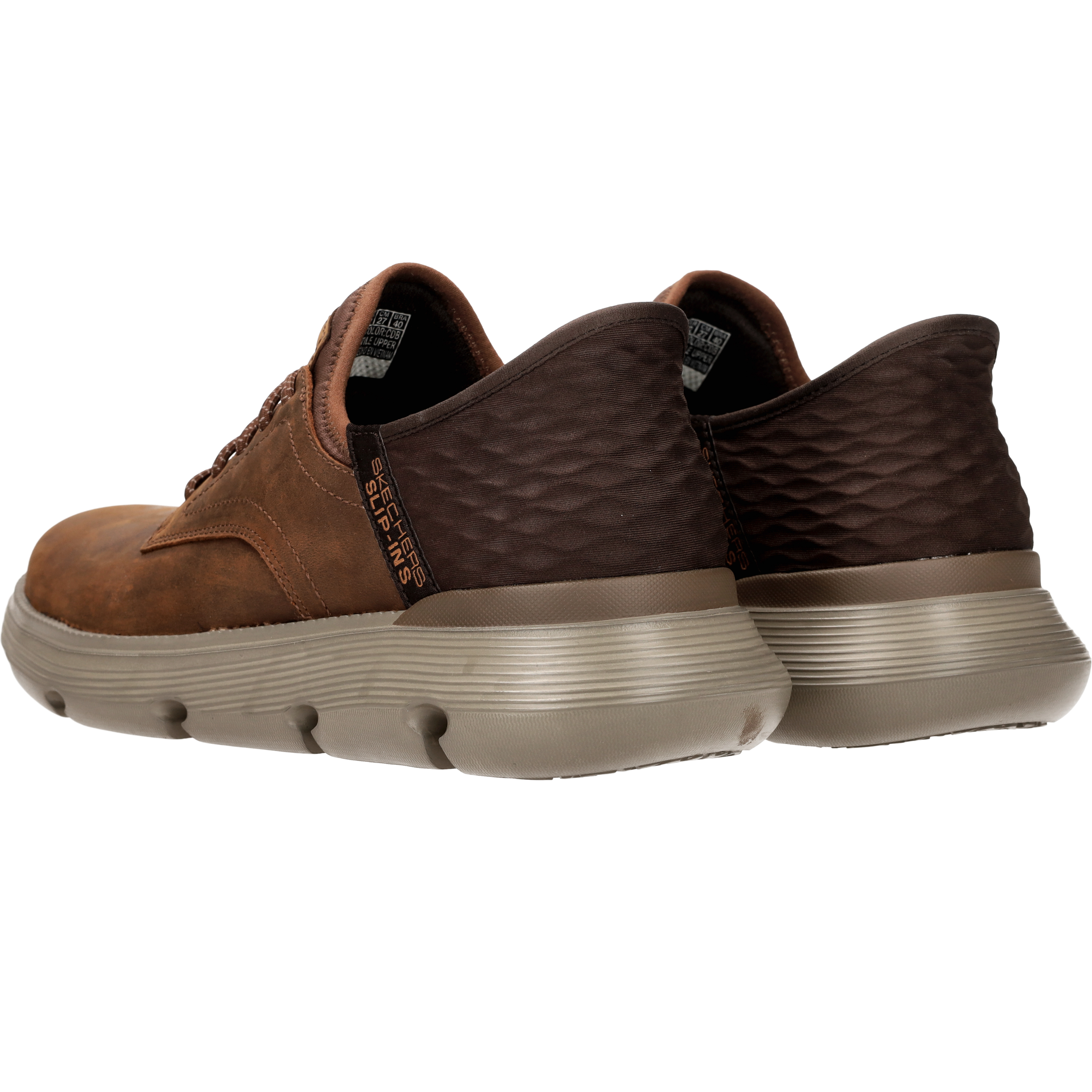Skechers Hands Free Slip-ins Garza-Gervin Wide Instappers Heren Cognac, instapper voor heren – foto 3
