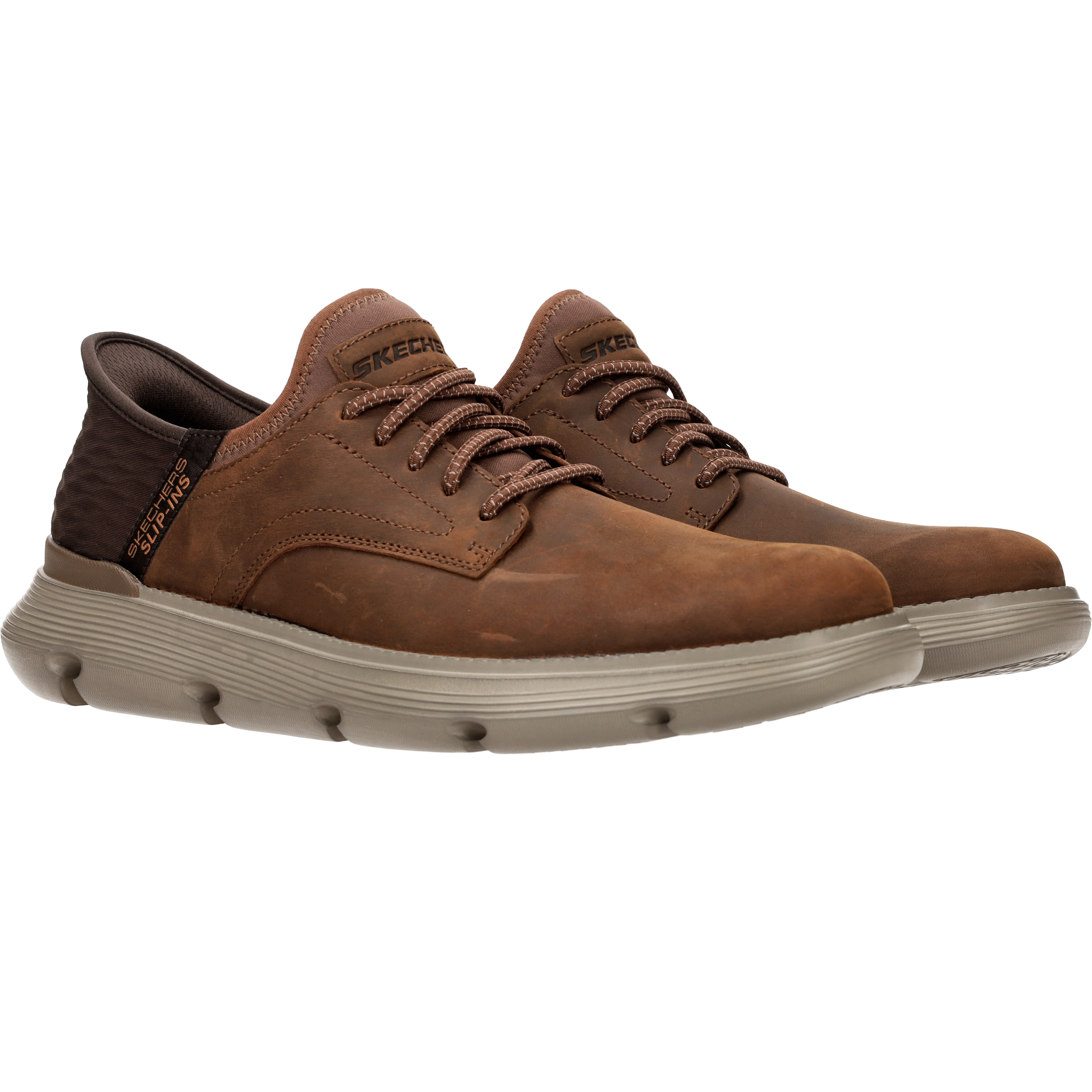 Skechers Hands Free Slip-ins Garza-Gervin Wide Instappers Heren Cognac, instapper voor heren – foto 2