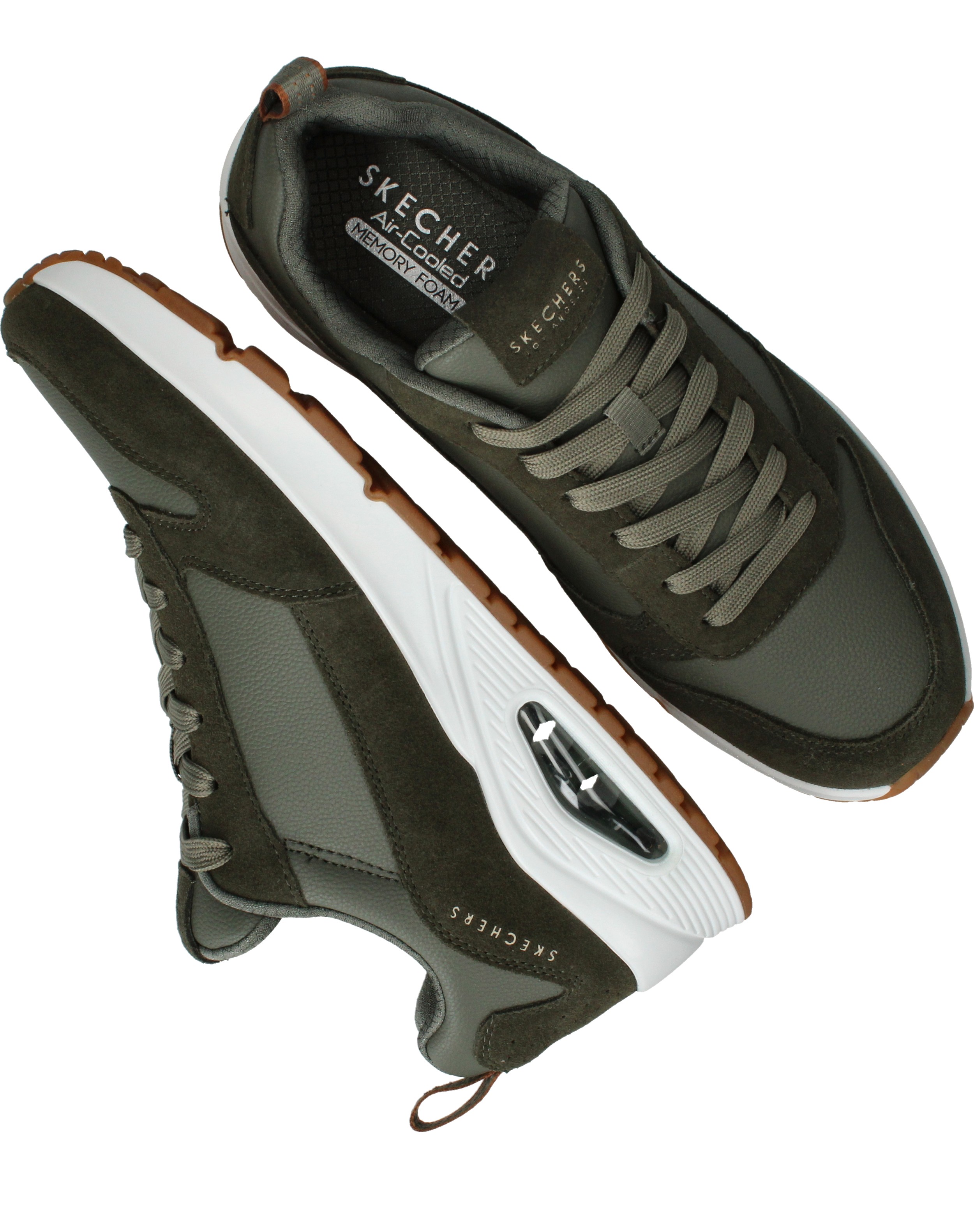 Skechers Uno Stacre Sneakers Heren Groen – foto 3