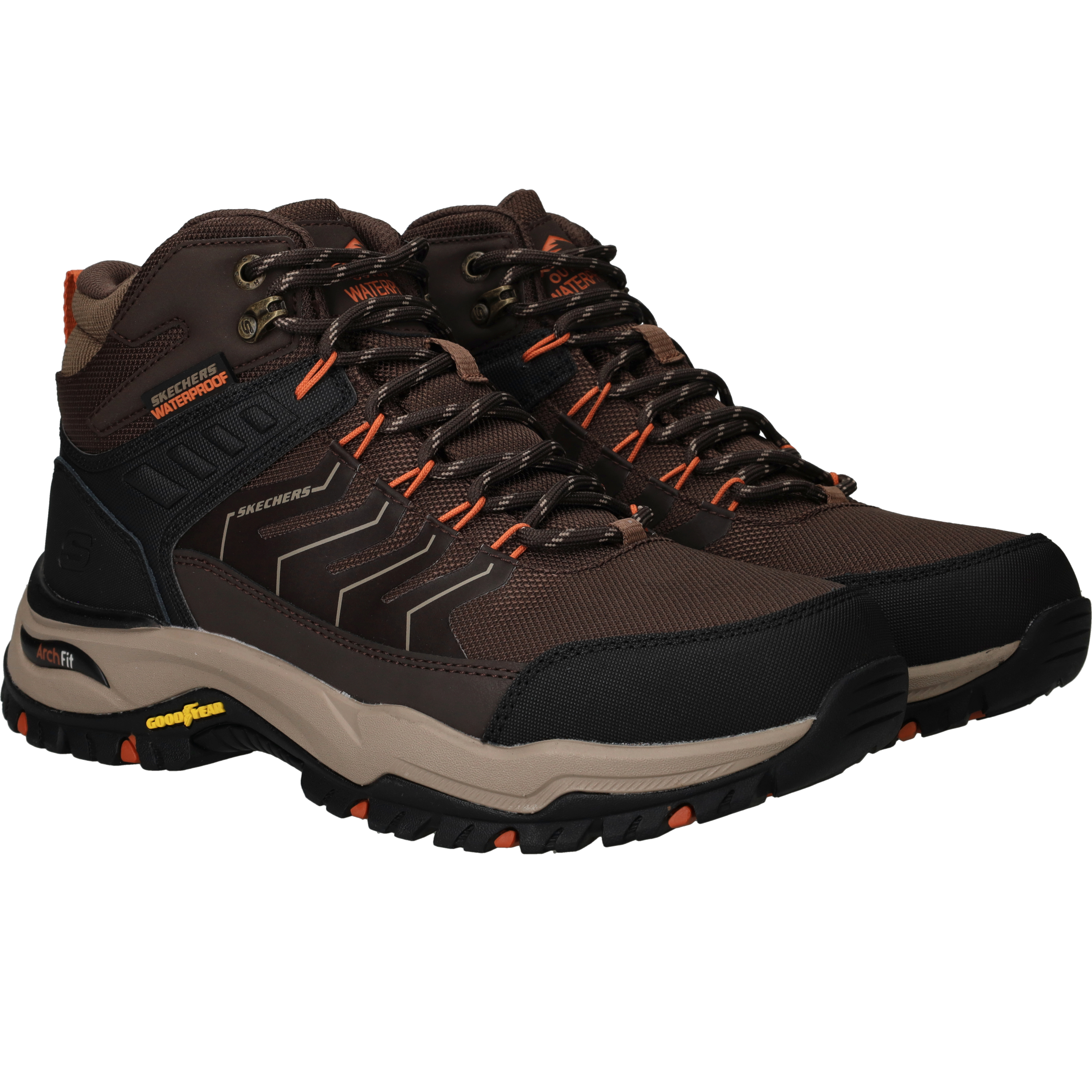 Skechers 204634 Relaxed Fit Arch Fit Dawson Sneakers Heren Bruin, sneaker voor heren – foto 2
