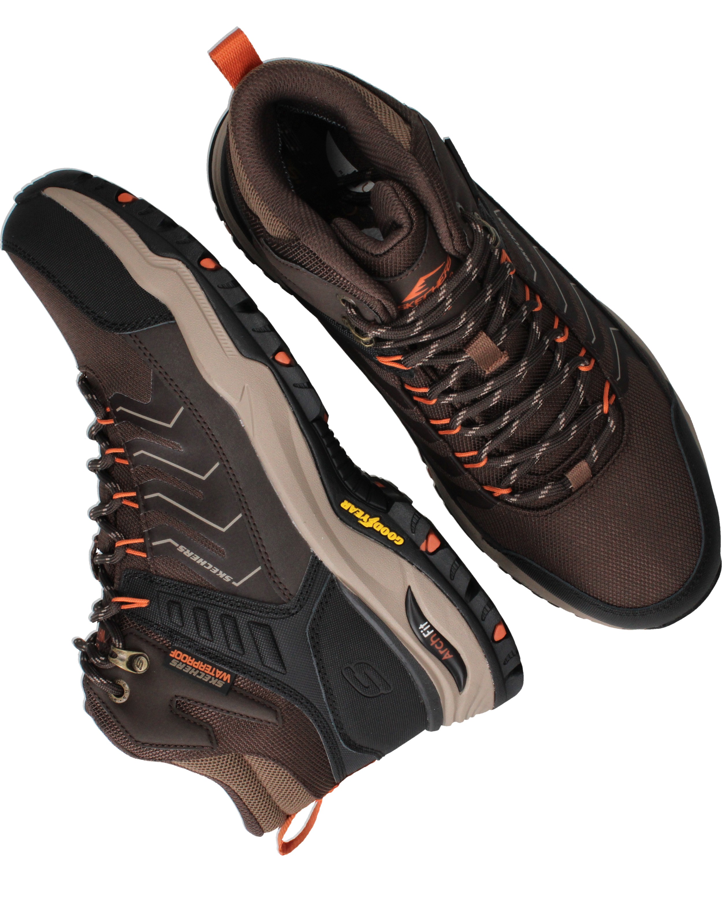 Skechers 204634 Relaxed Fit Arch Fit Dawson Sneakers Heren Bruin, sneaker voor heren – foto 4